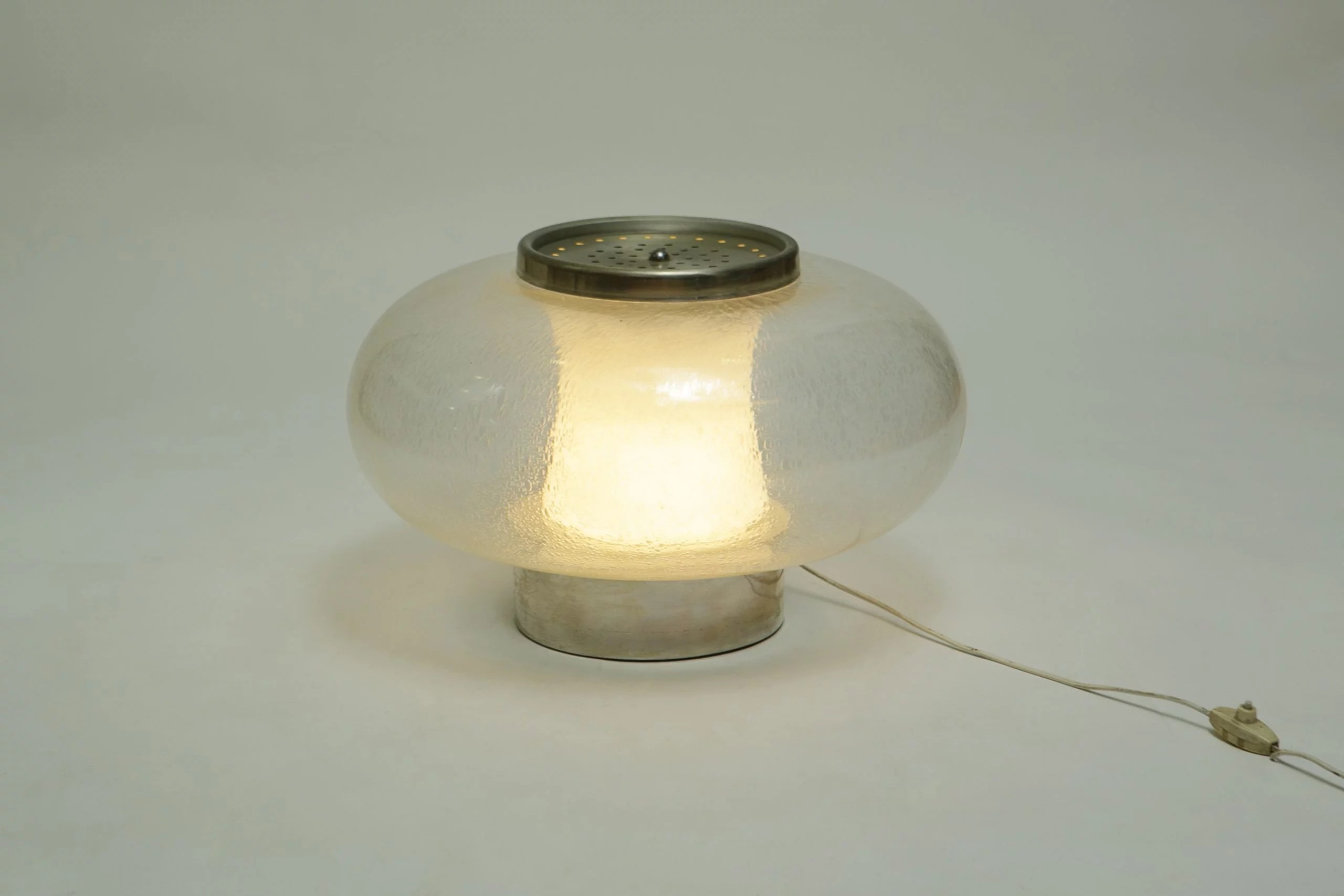 1970s Murano glass table lamp