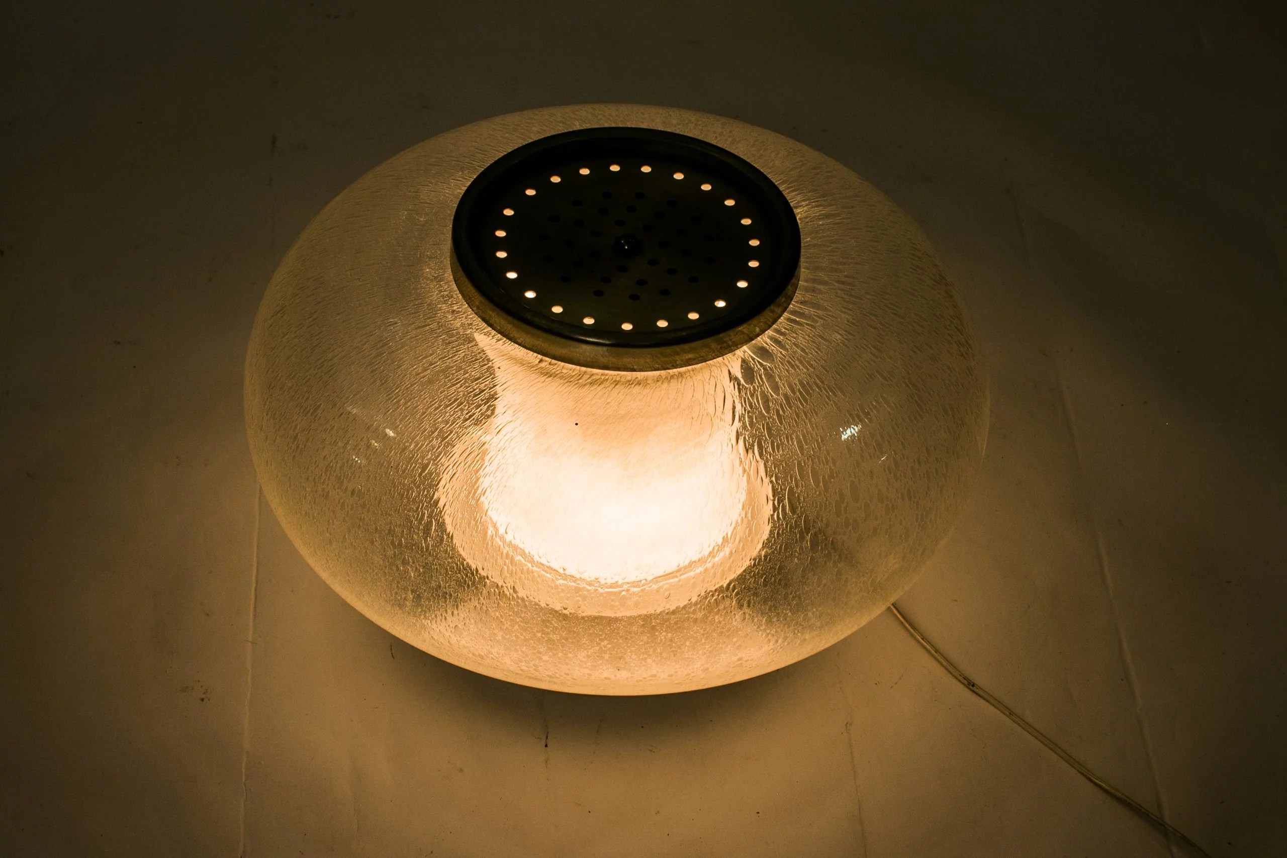 1970s Murano glass table lamp