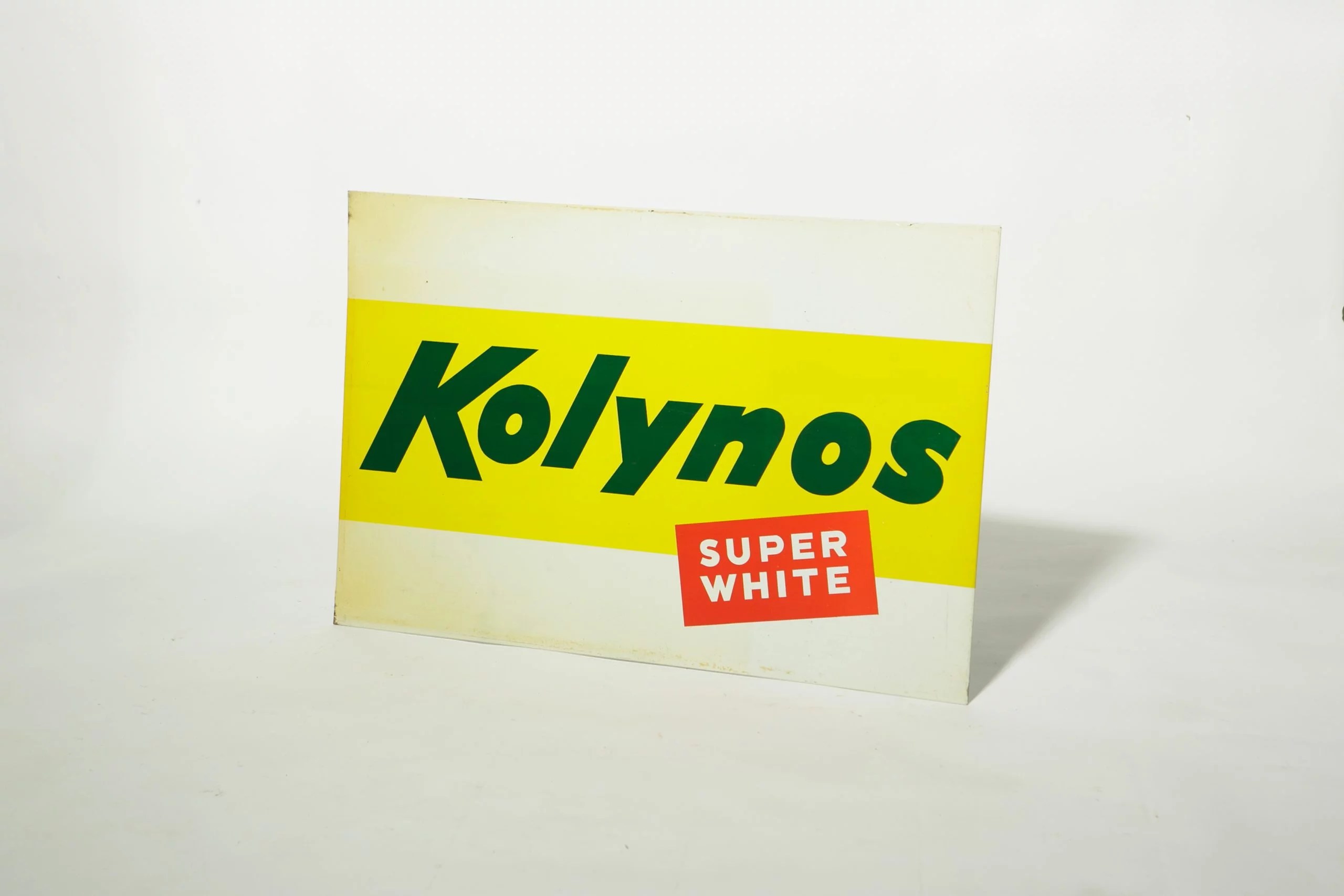 1950s KOLYNOS tin ad