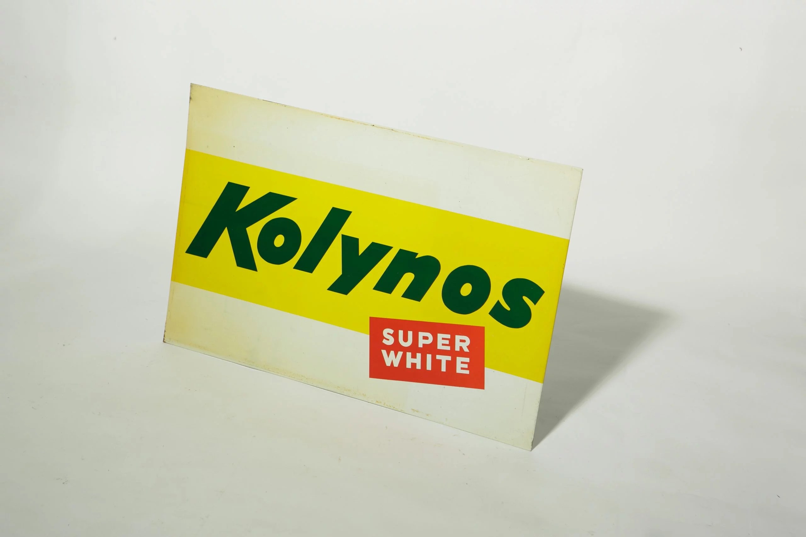 1950s KOLYNOS tin ad