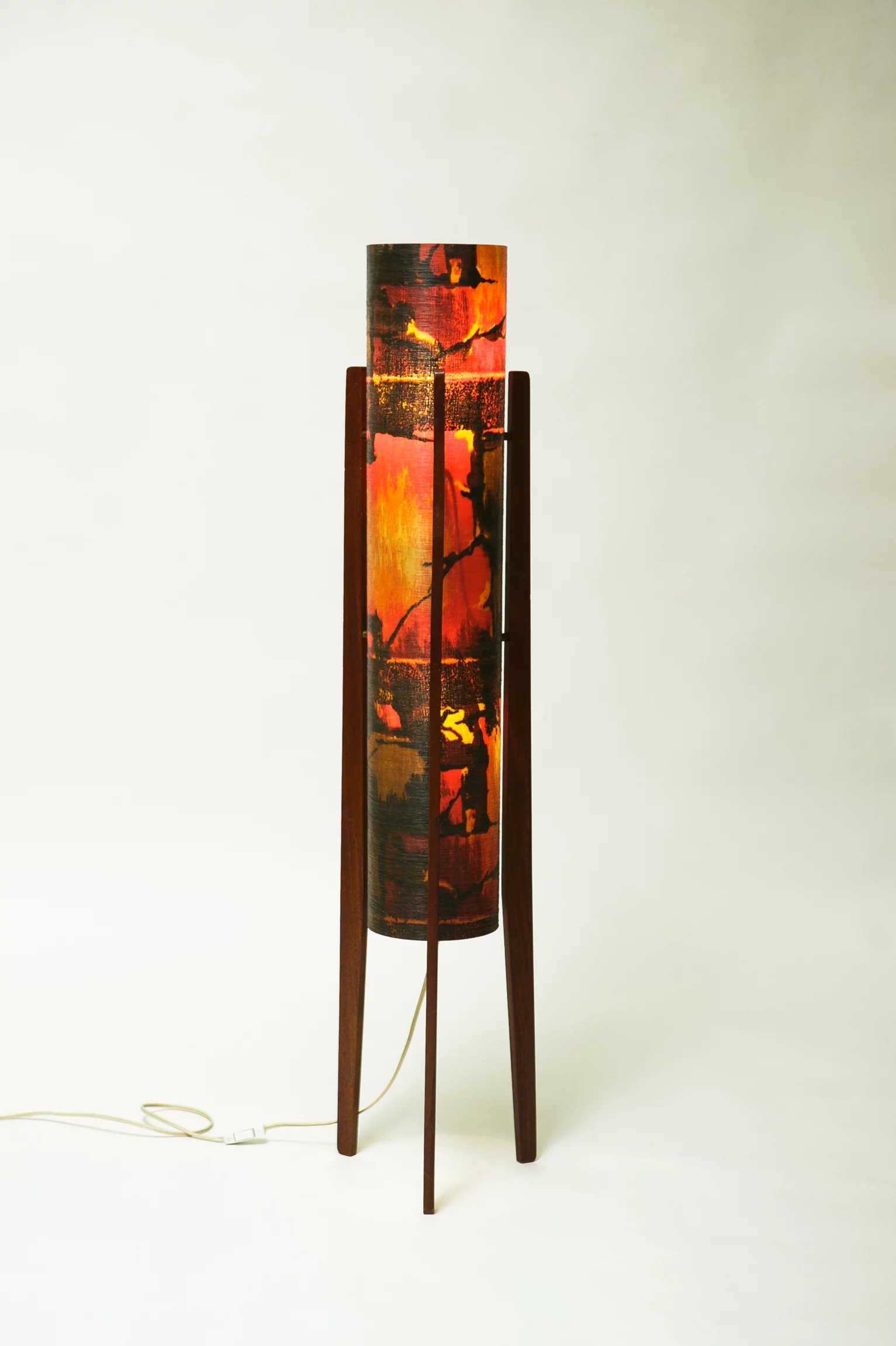 1960s ‘psychedelic’ rocket lamp in danish design
