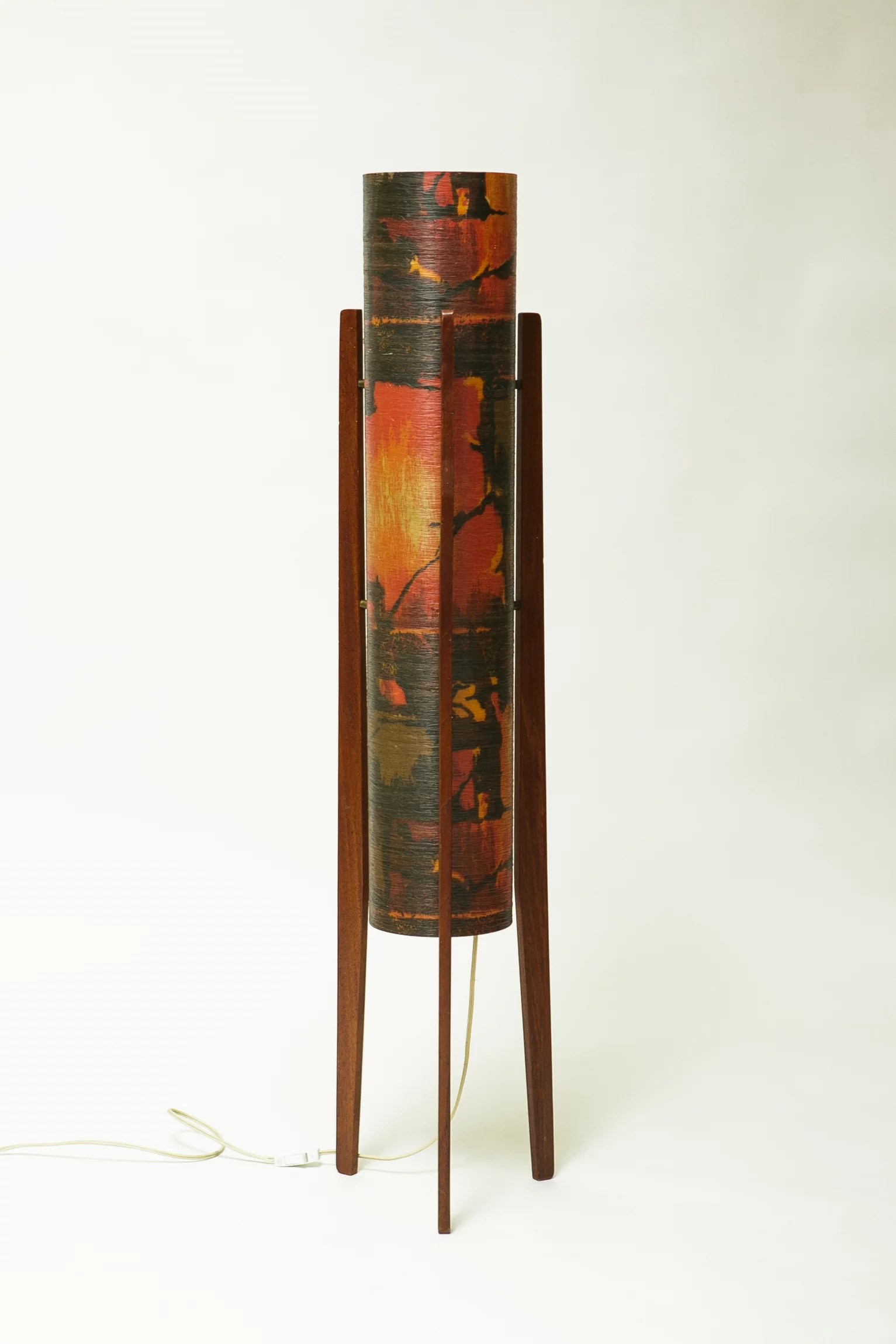 1960s ‘psychedelic’ rocket lamp in danish design