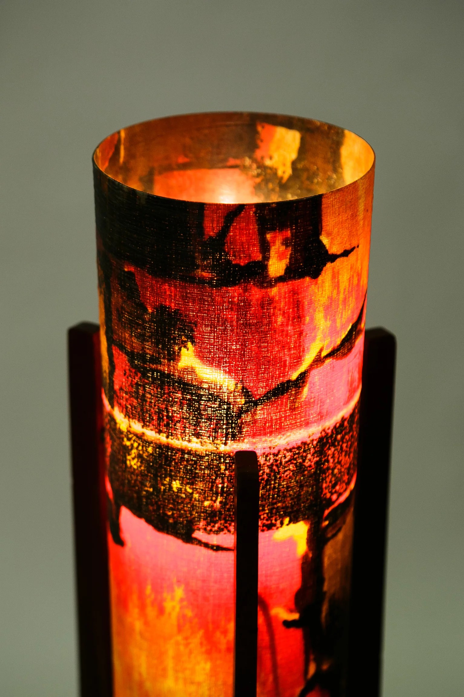 1960s ‘psychedelic’ rocket lamp in danish design
