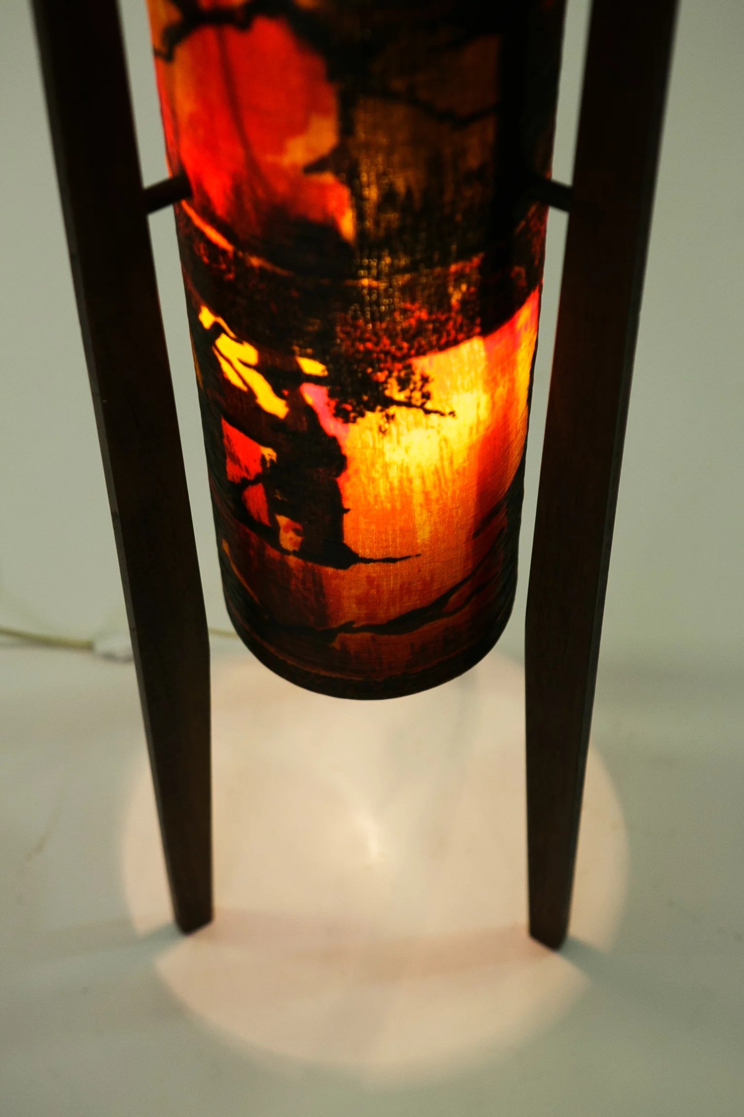 1960s ‘psychedelic’ rocket lamp in danish design