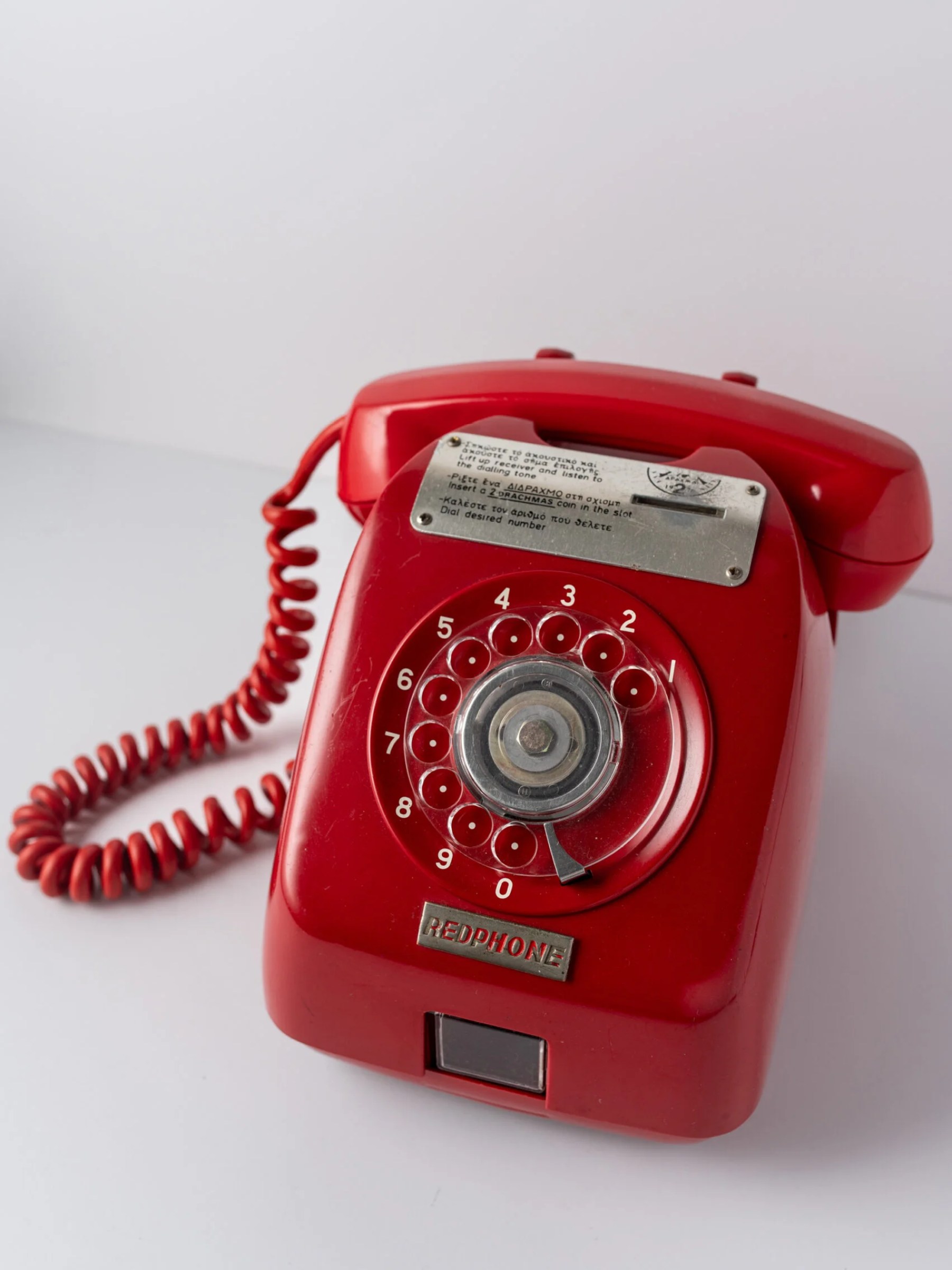 1970s ‘REDPHONE’ public telephone