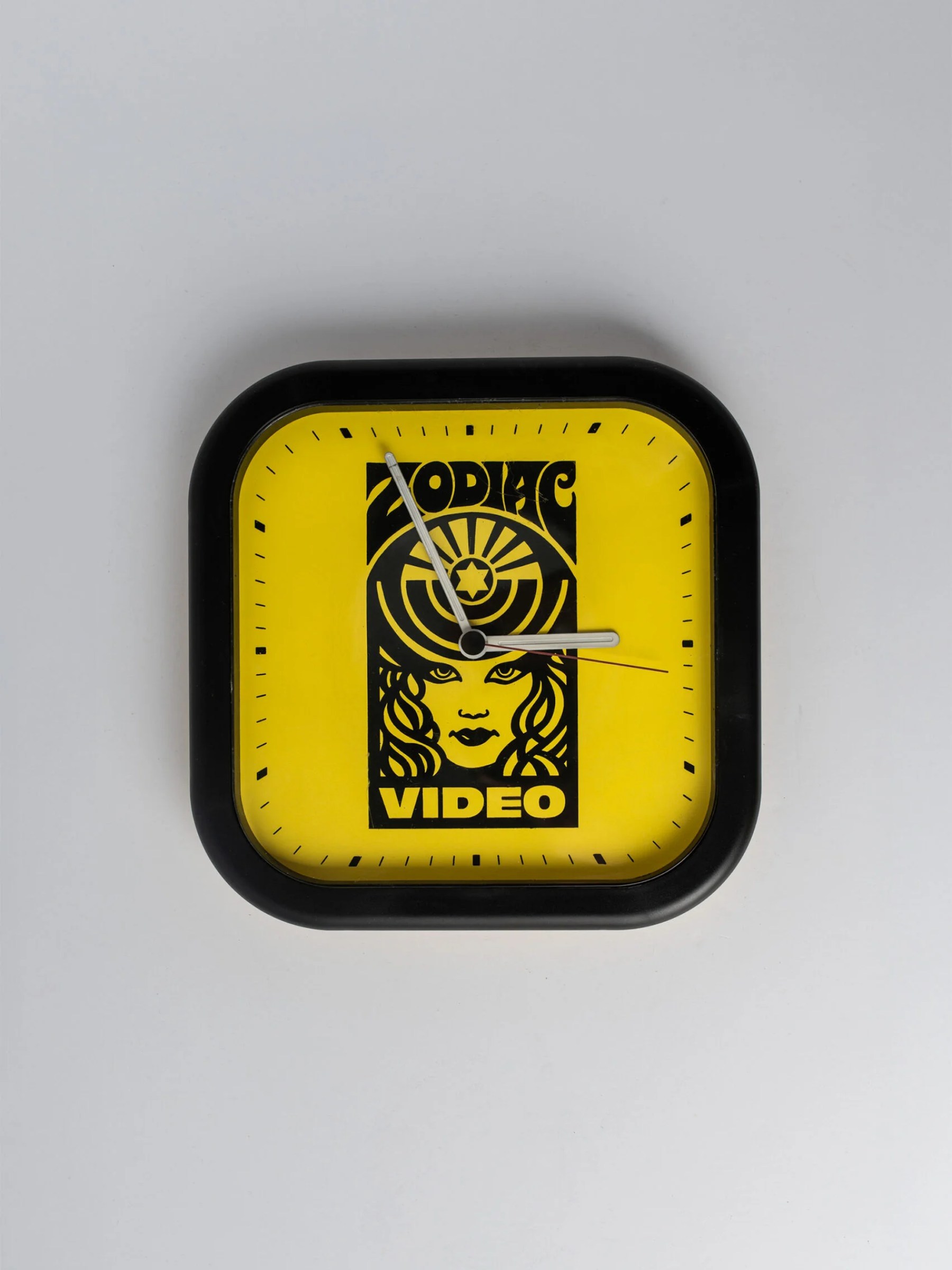 1980s ‘Zodiac Video’ advertising wall clock