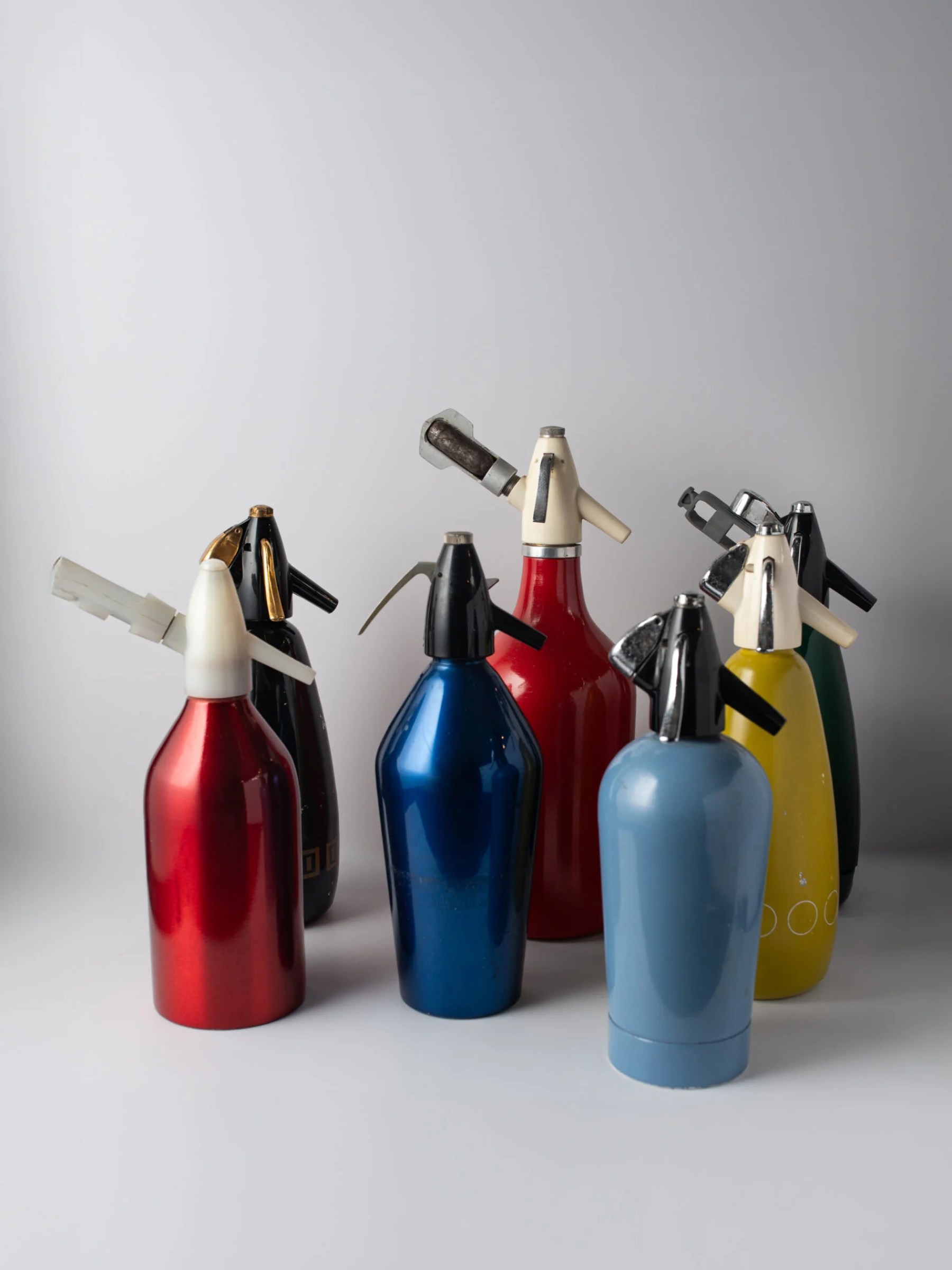 1970s red soda syphon