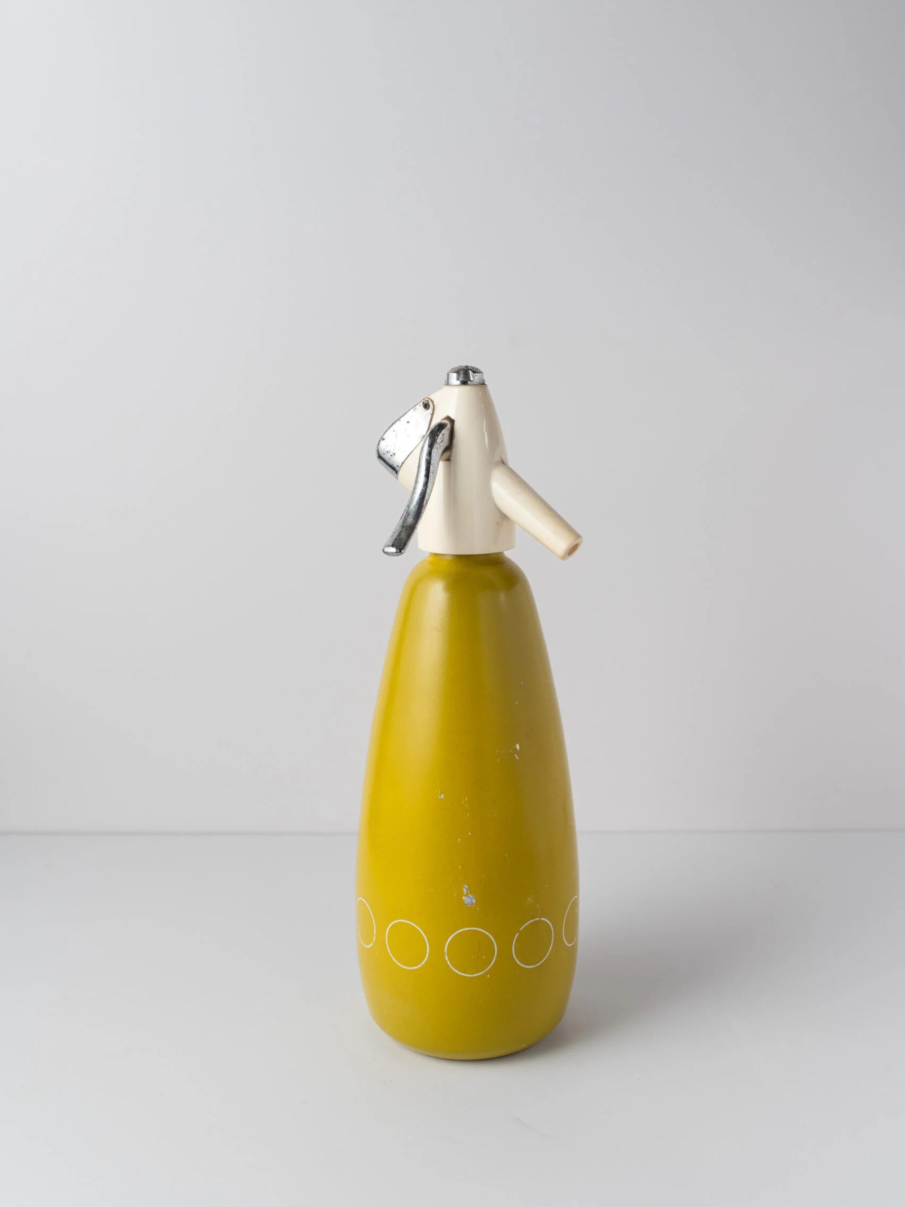 1970s lime green MCM atomic soda syphon