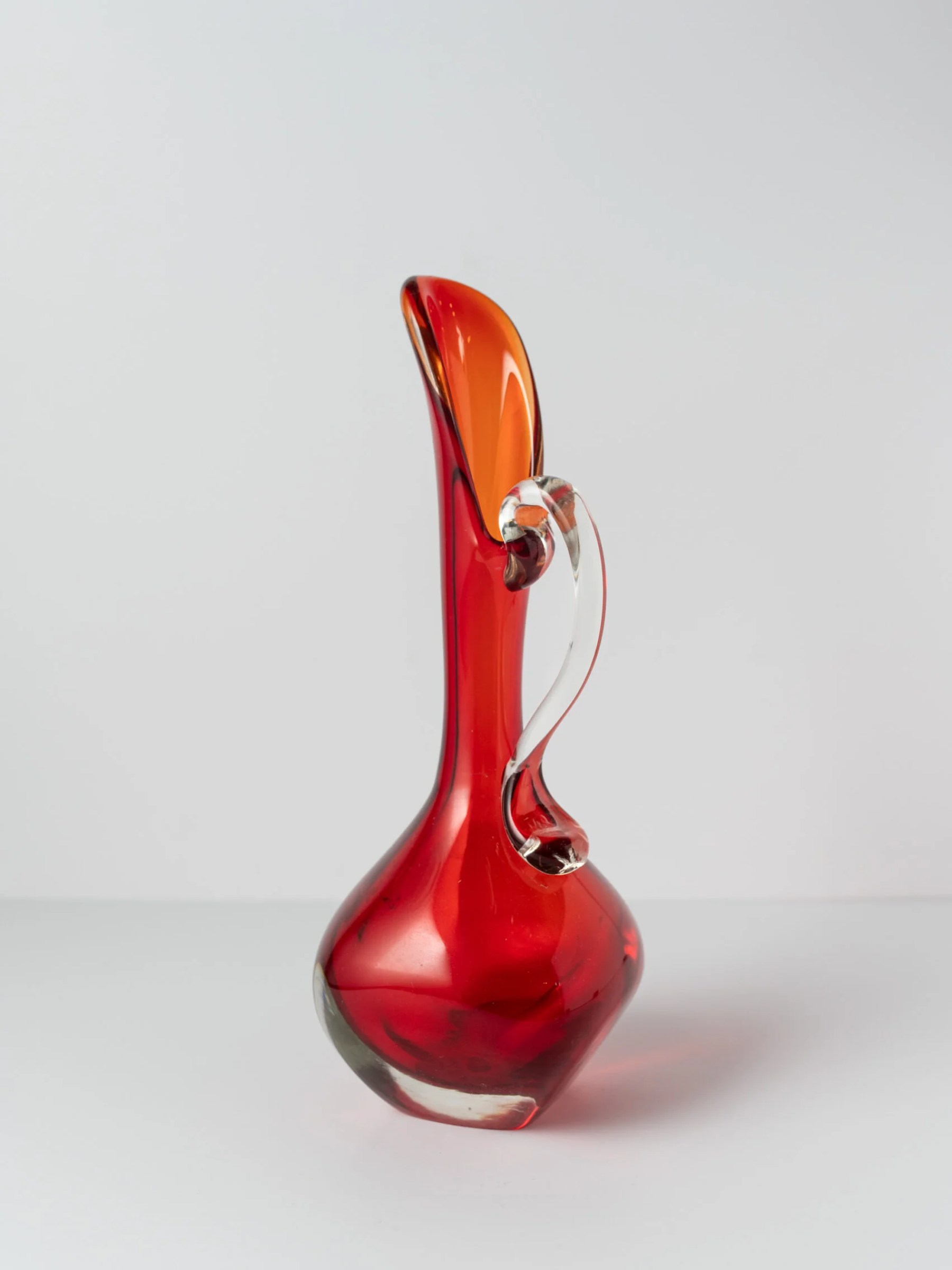 1960s ruby red Murano ‘Sommerso’ art vase