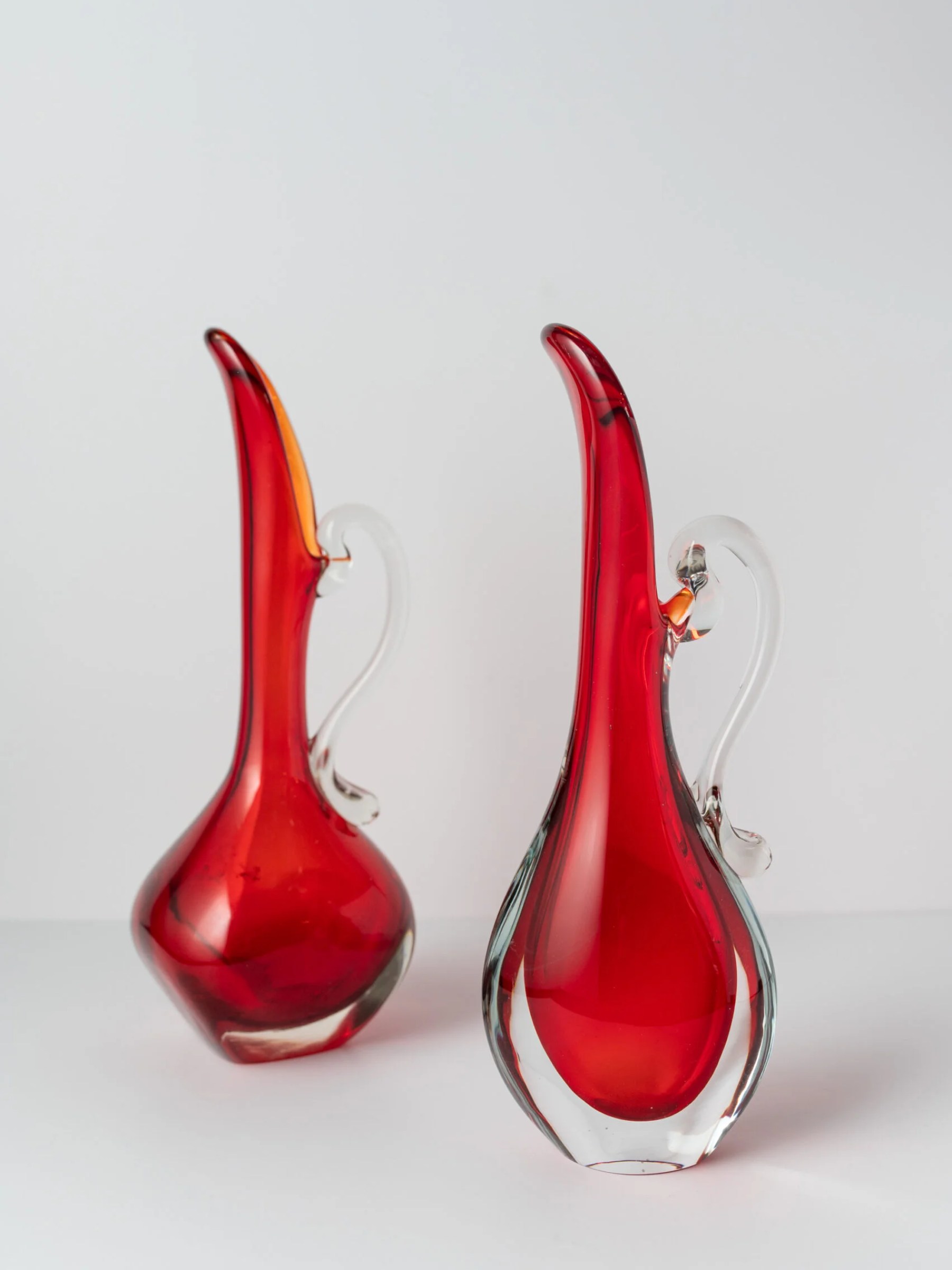 1960s ruby red Murano ‘Sommerso’ art vase