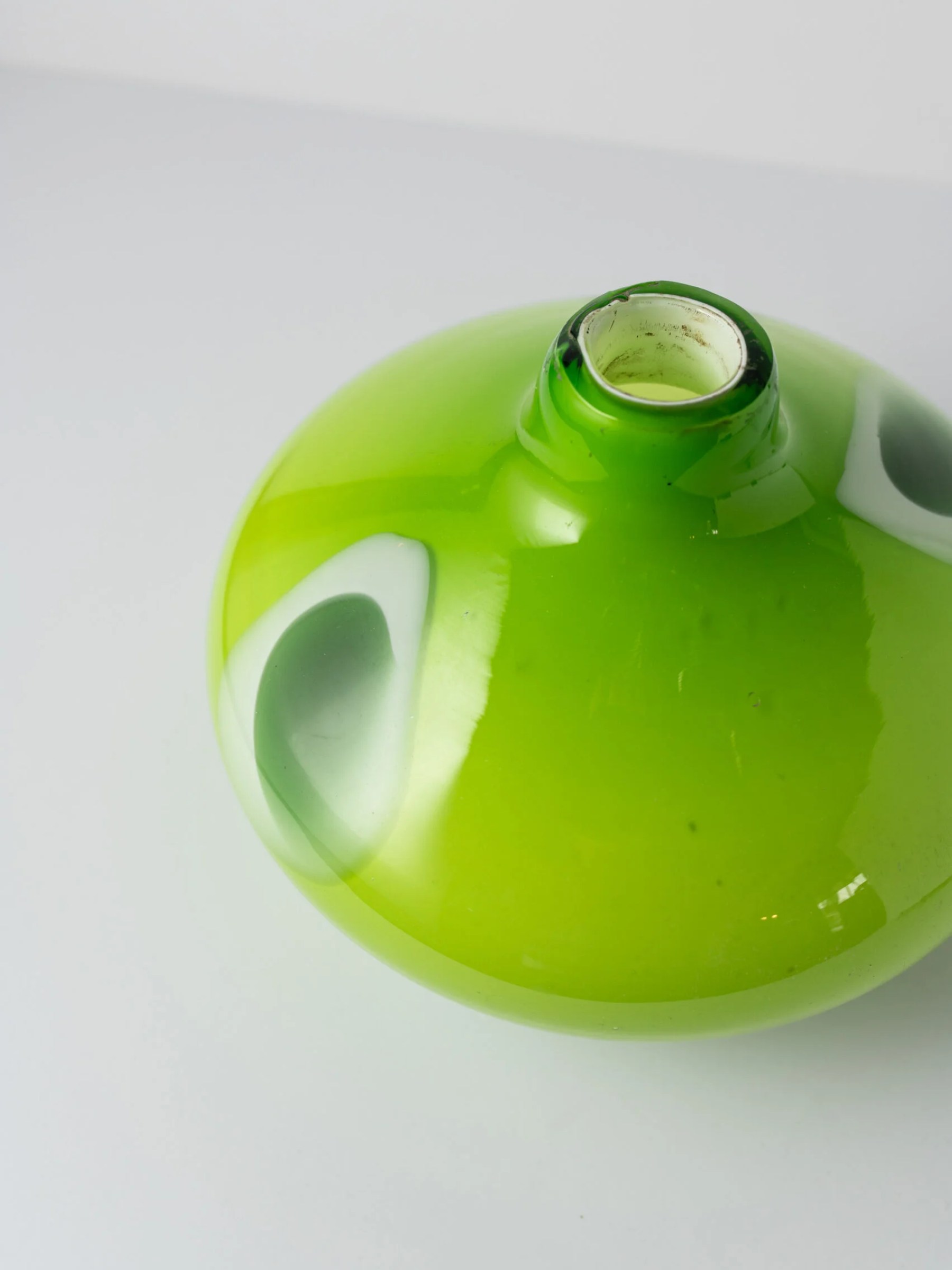 1960s German hand blown teardrop art vase