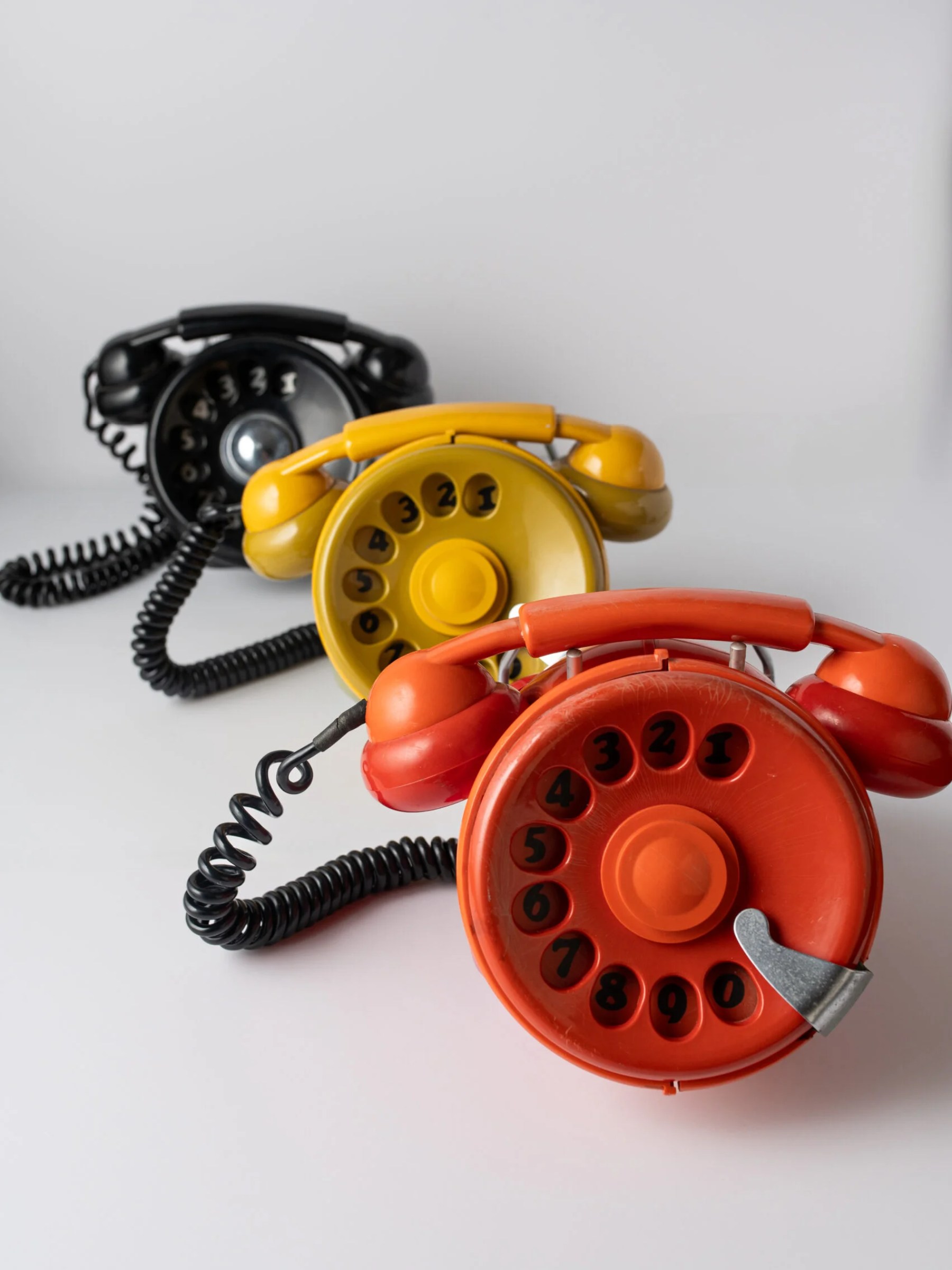 1970s ‘Bobo’ yellow telephone by Sergio Todeschini for Telcer