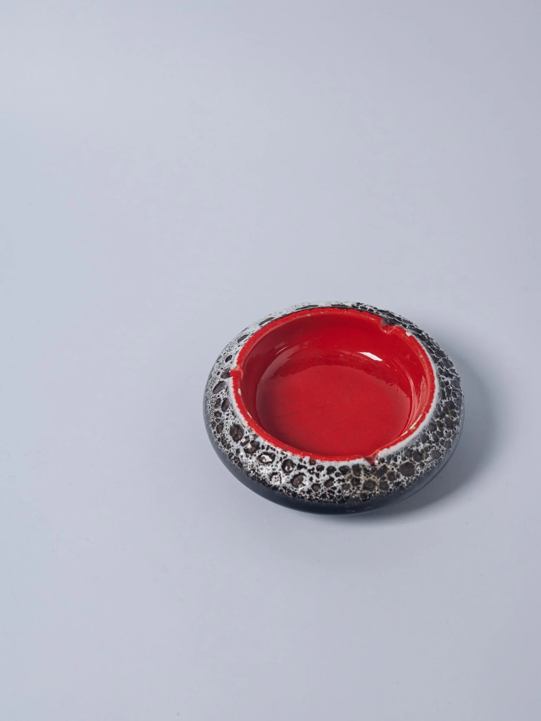 1960s ‘Fat Lava’ glazed ceramic ashtray