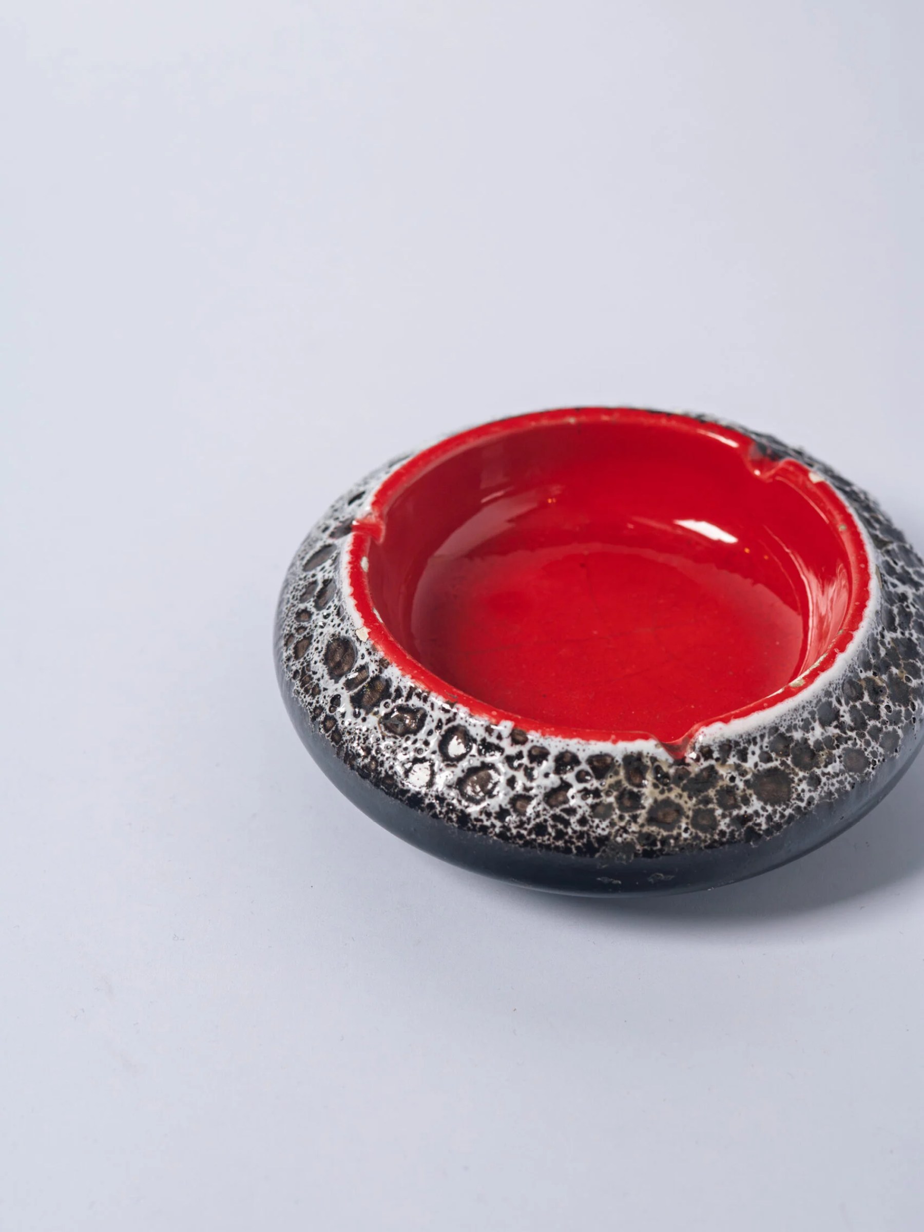 1960s ‘Fat Lava’ glazed ceramic ashtray