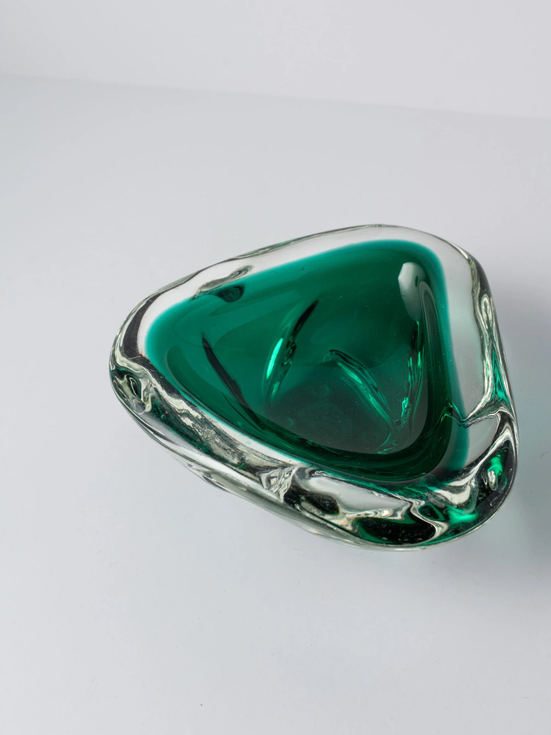 1960s green Murano bowl
