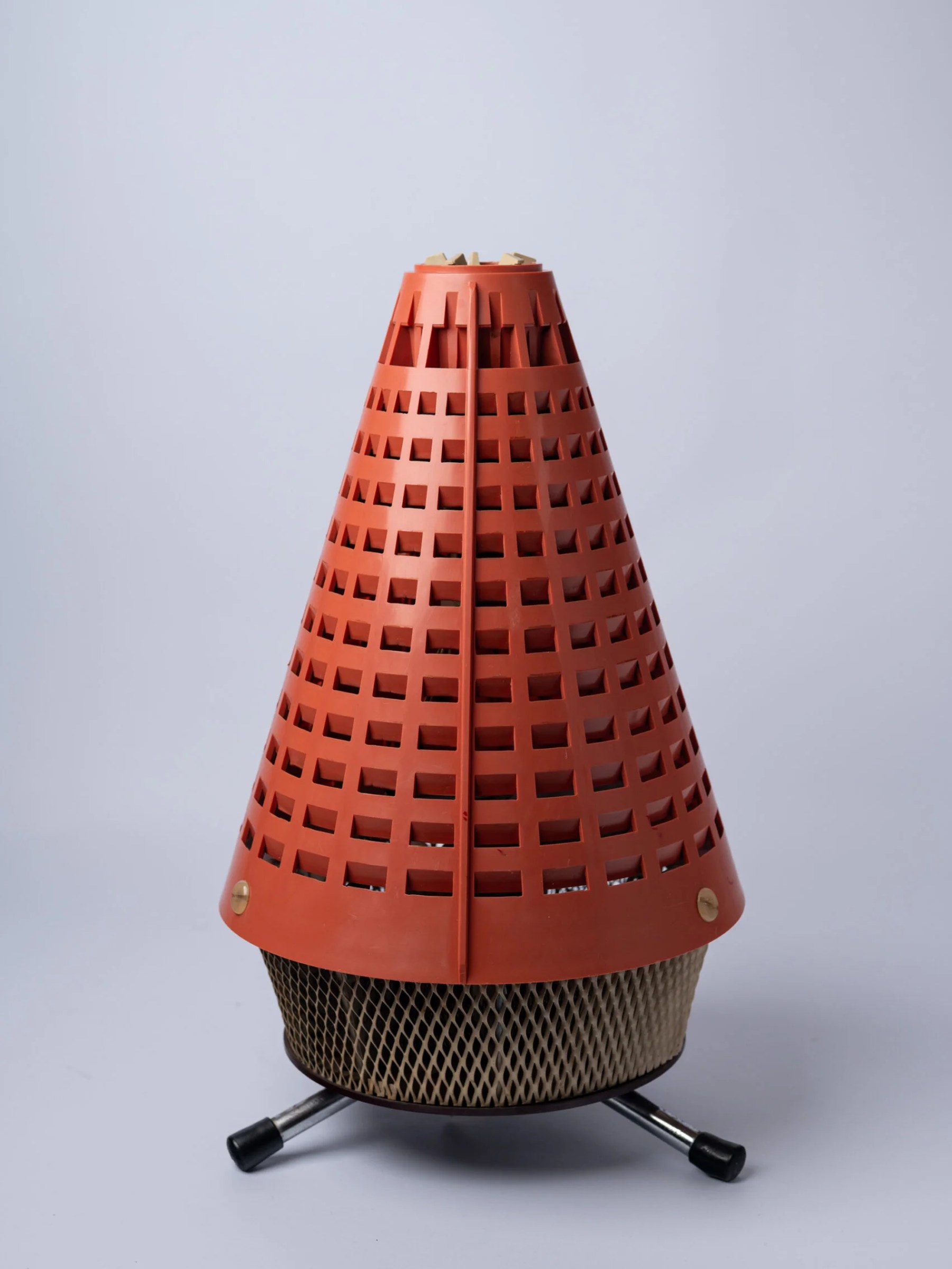1950s space age rocket design heater