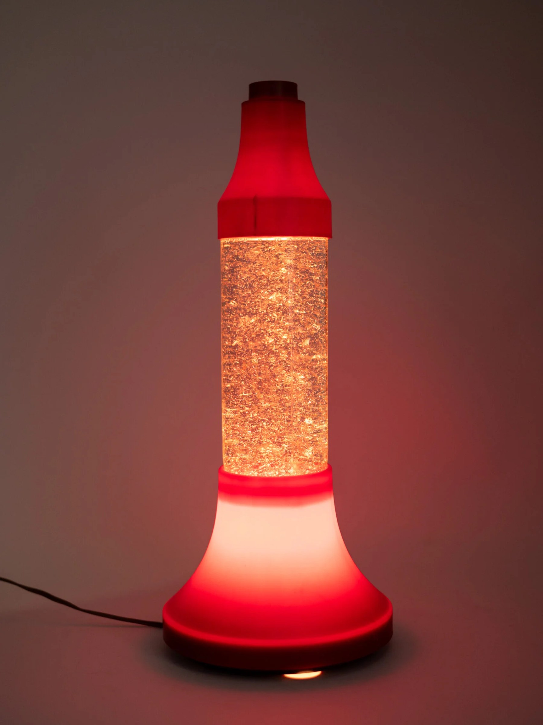 1970s original space age glitter lamp