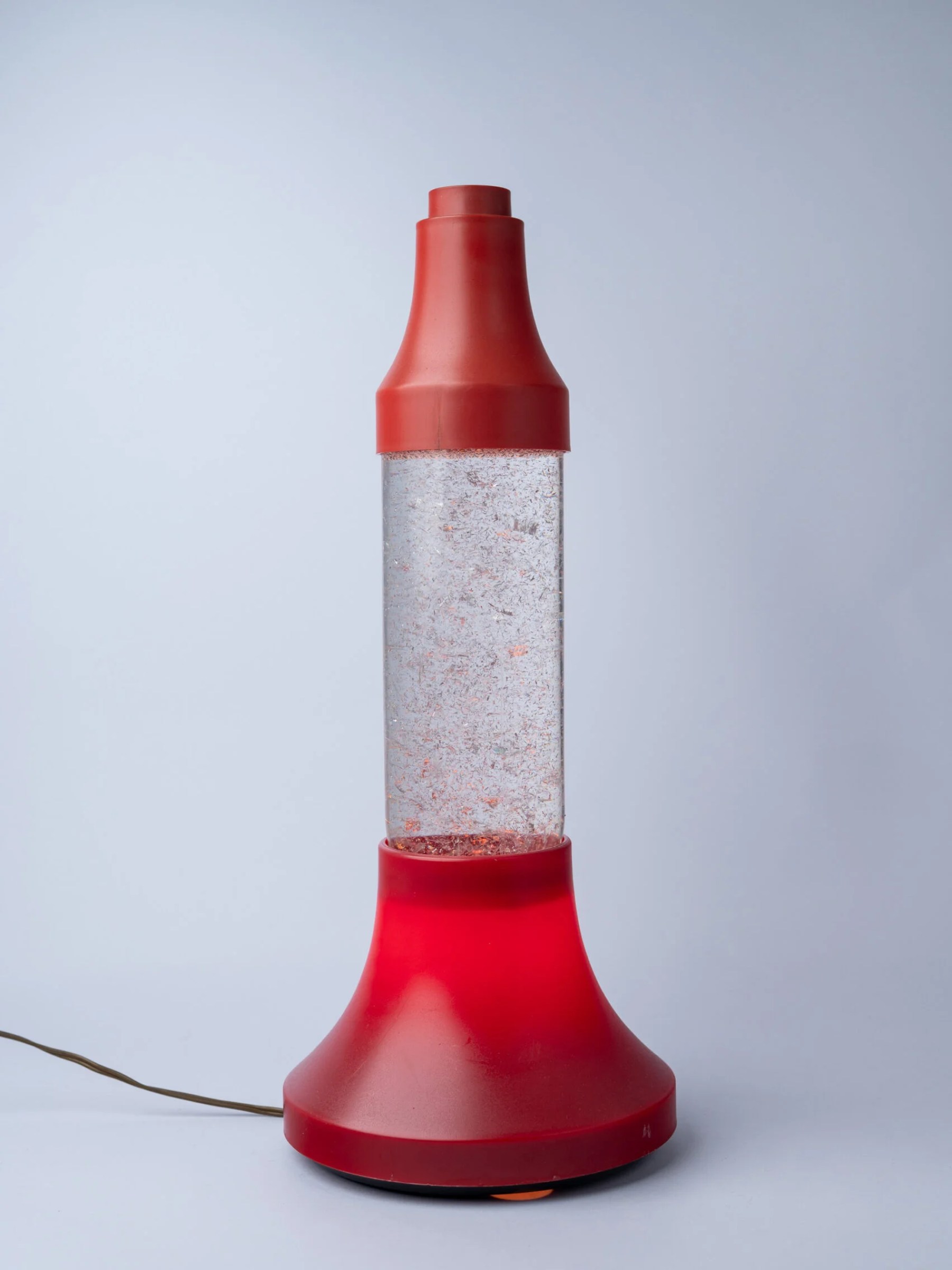 1970s original space age glitter lamp
