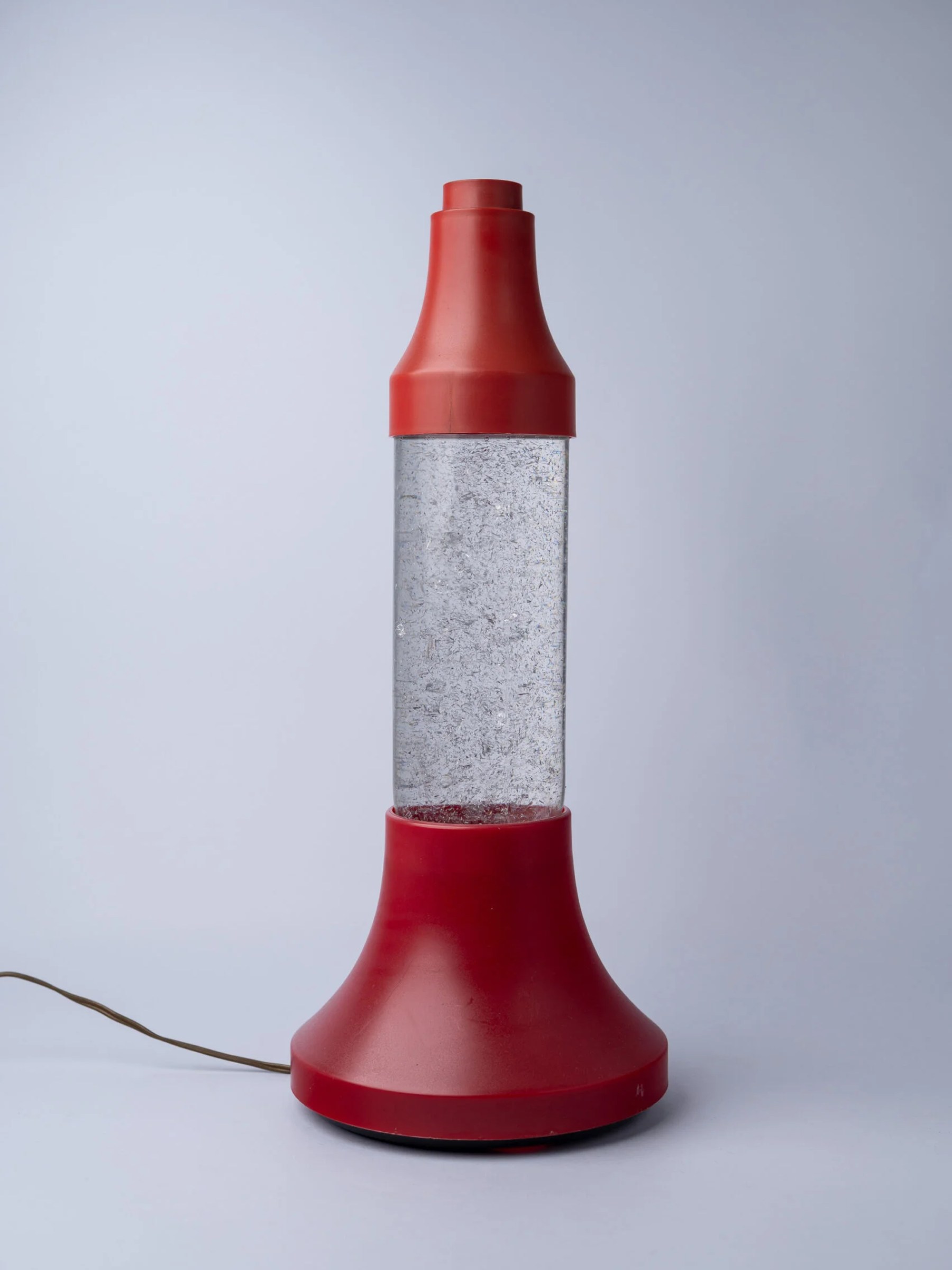 1970s original space age glitter lamp