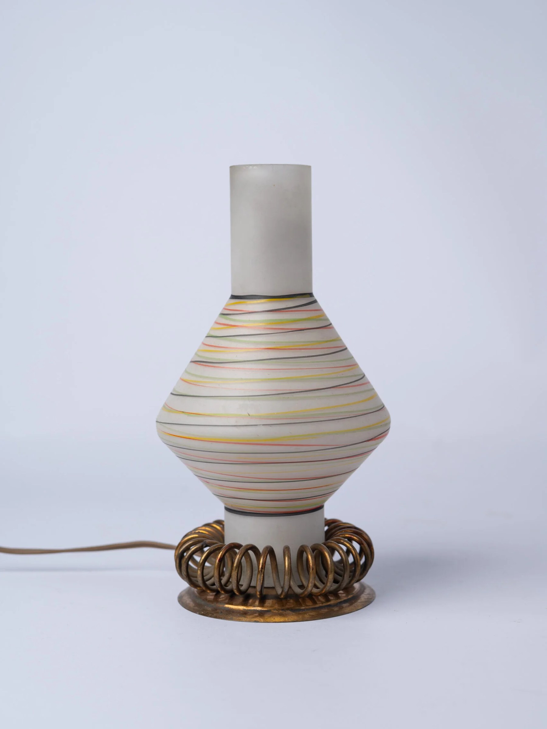 1950s small MCM atomic bedside lamp