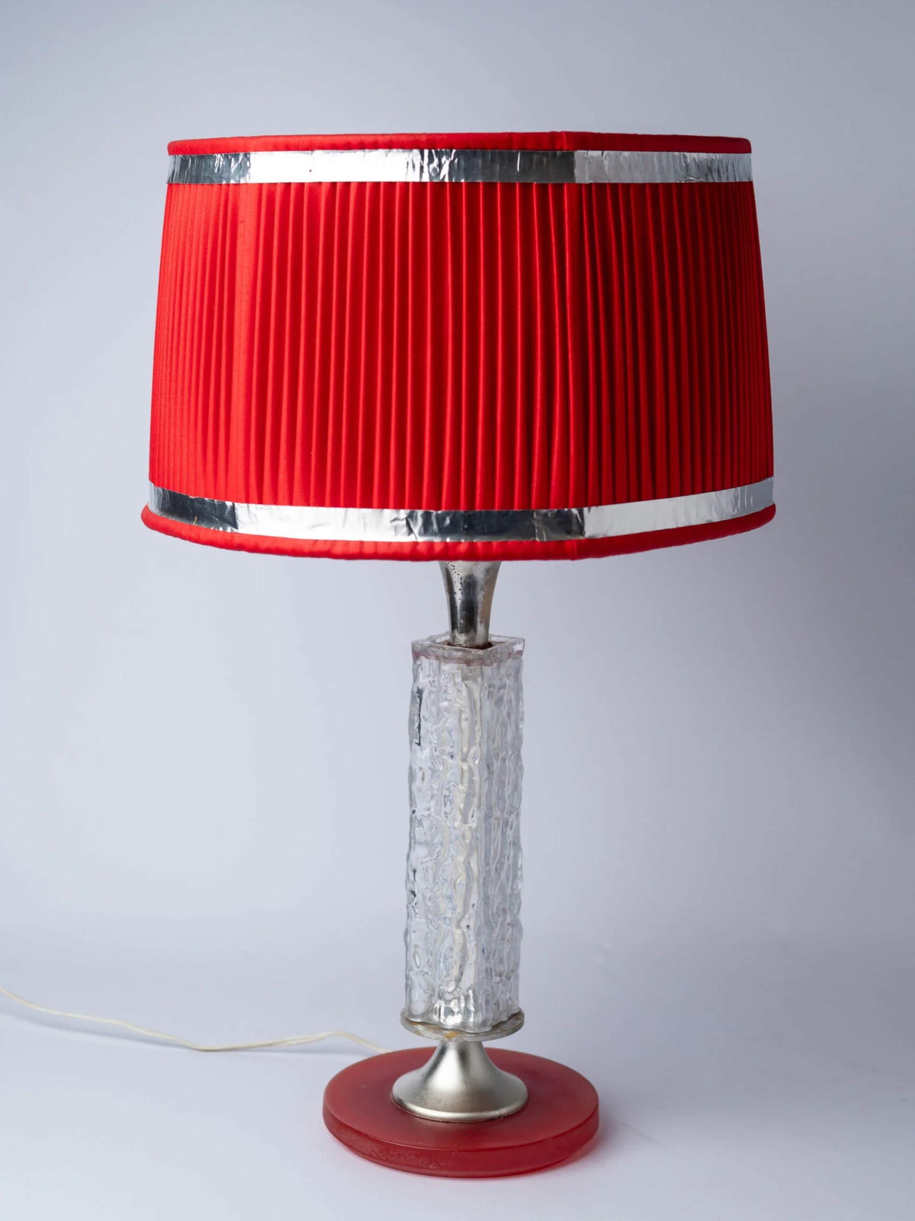 1970s space age MCM plastic table lamp