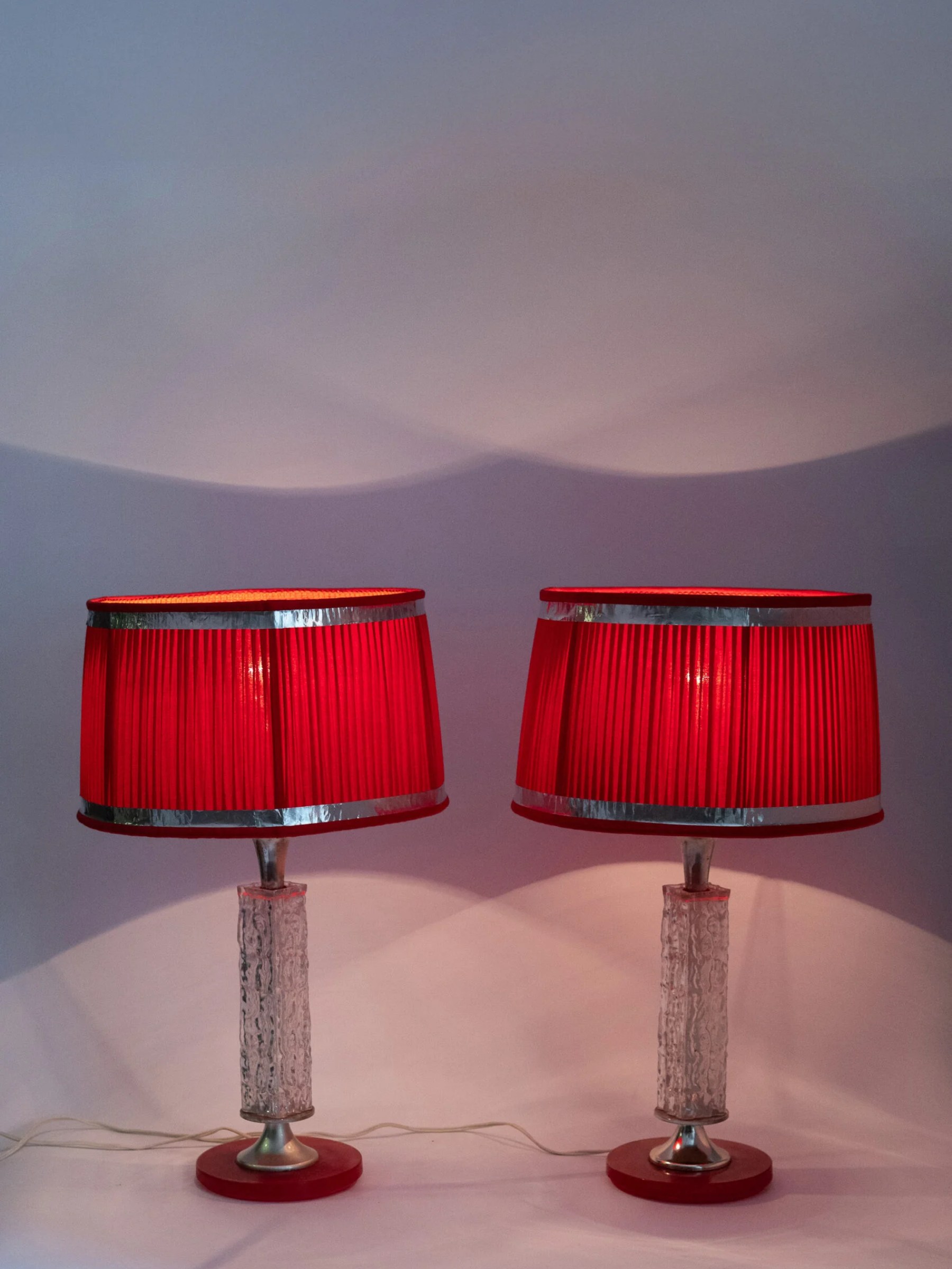1970s space age MCM plastic table lamp