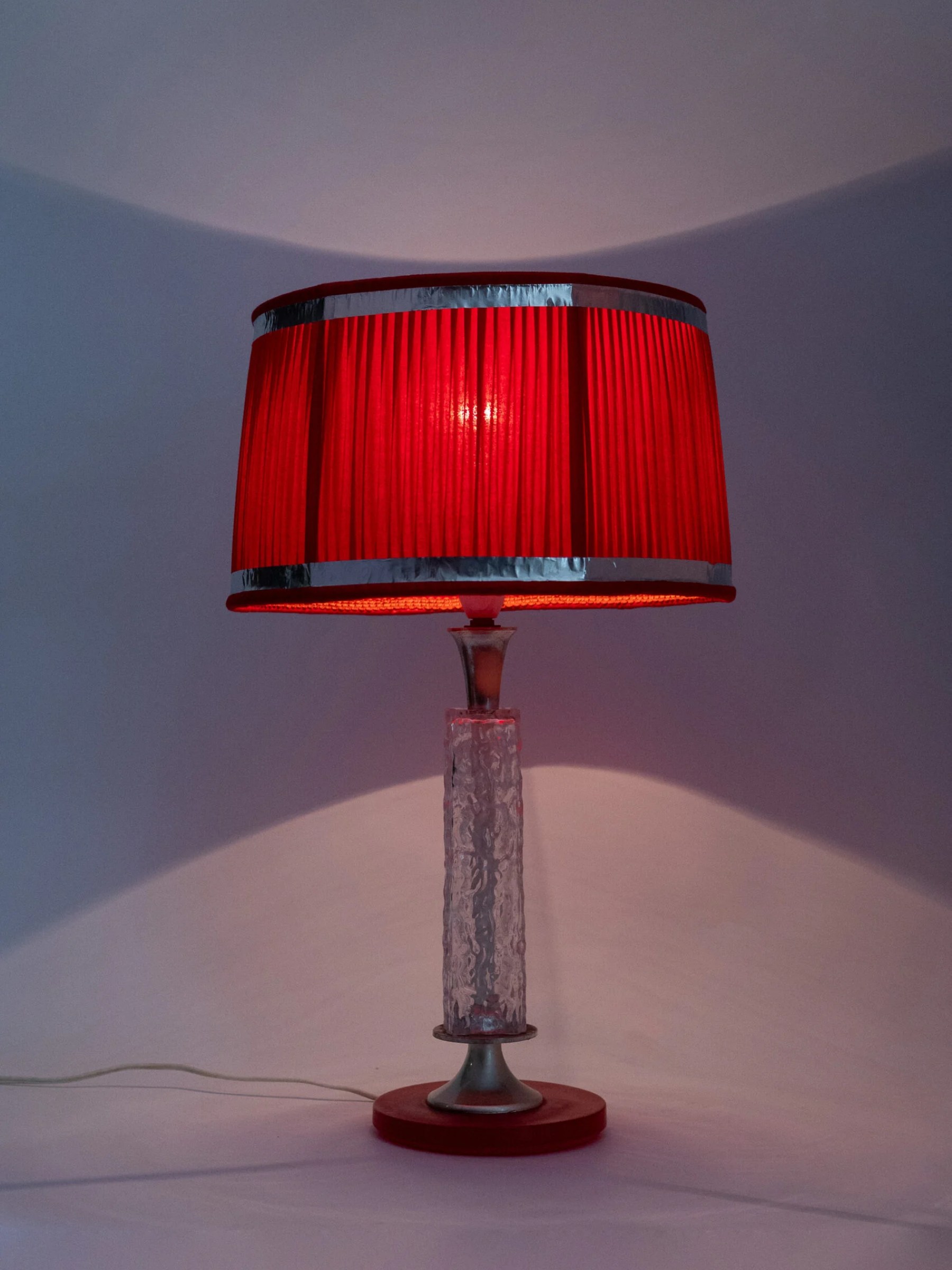 1970s space age MCM plastic table lamp