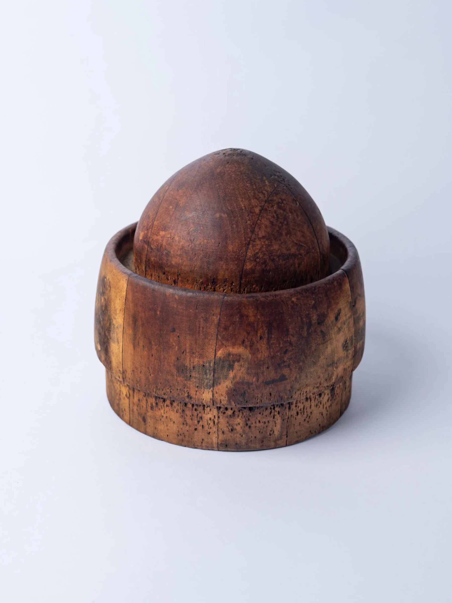 1920s antique wooden hat mold