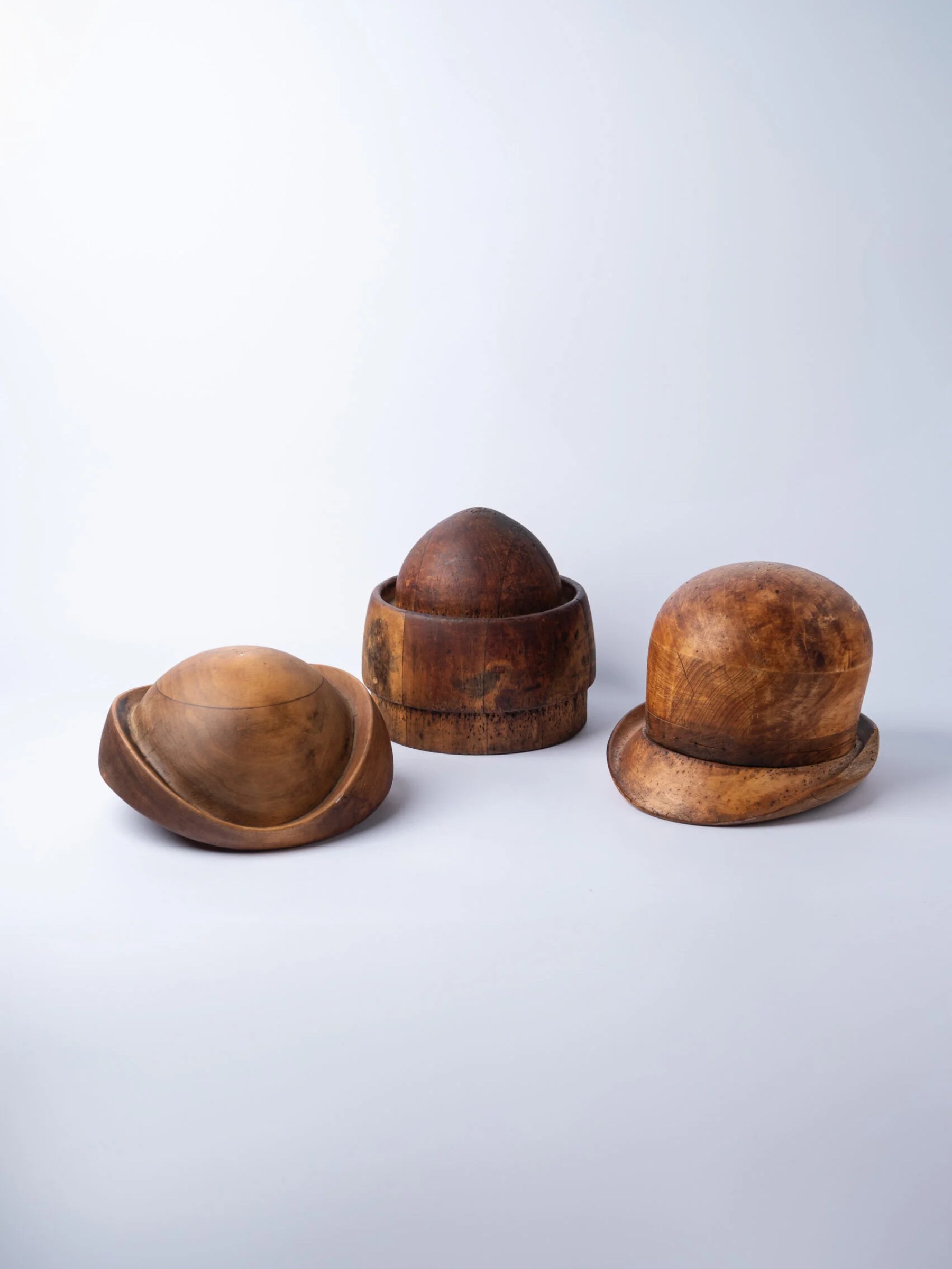 1920s antique wooden hat mold