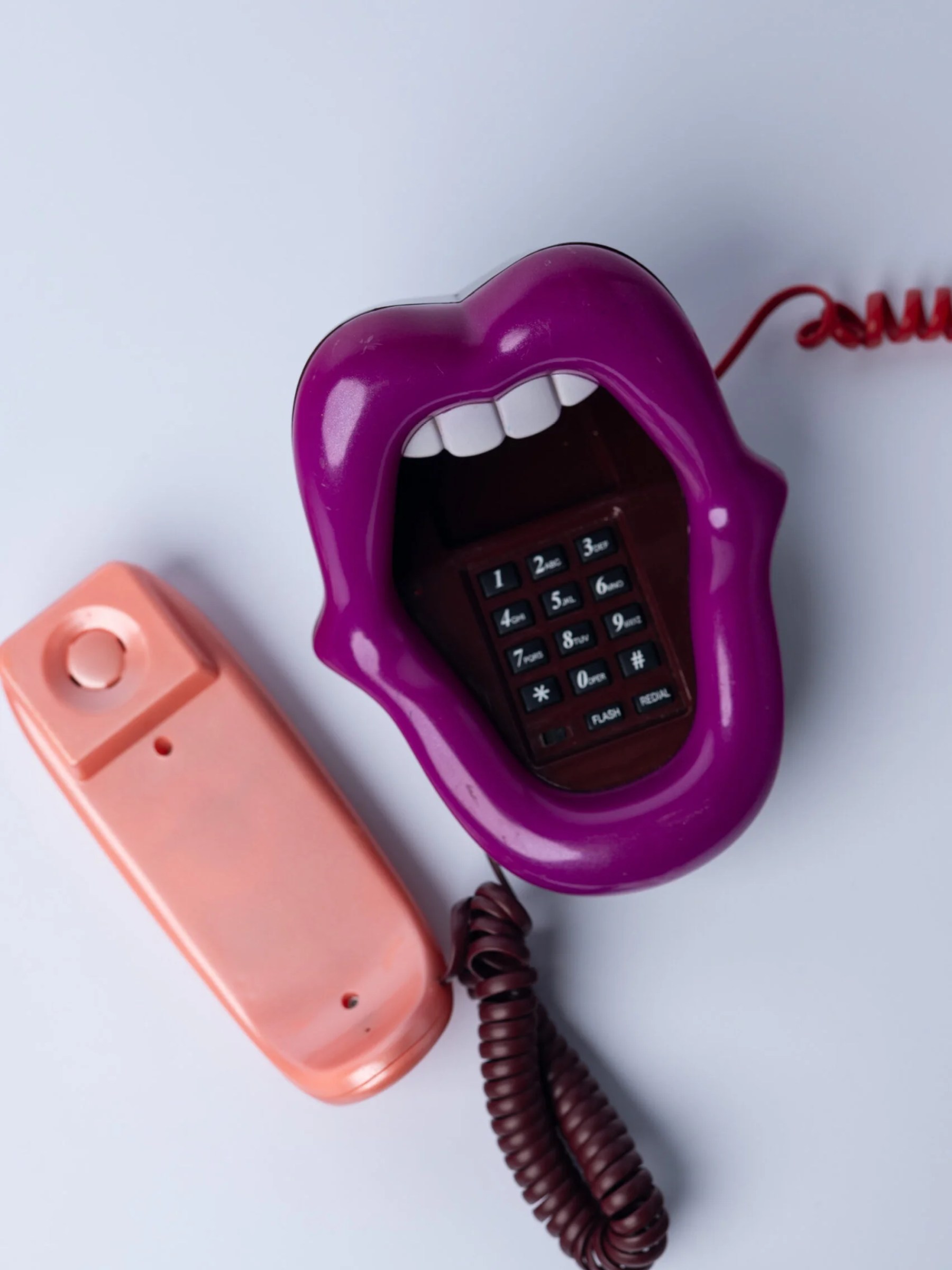 1990s pop art ‘Rolling stone’ novelty telephone