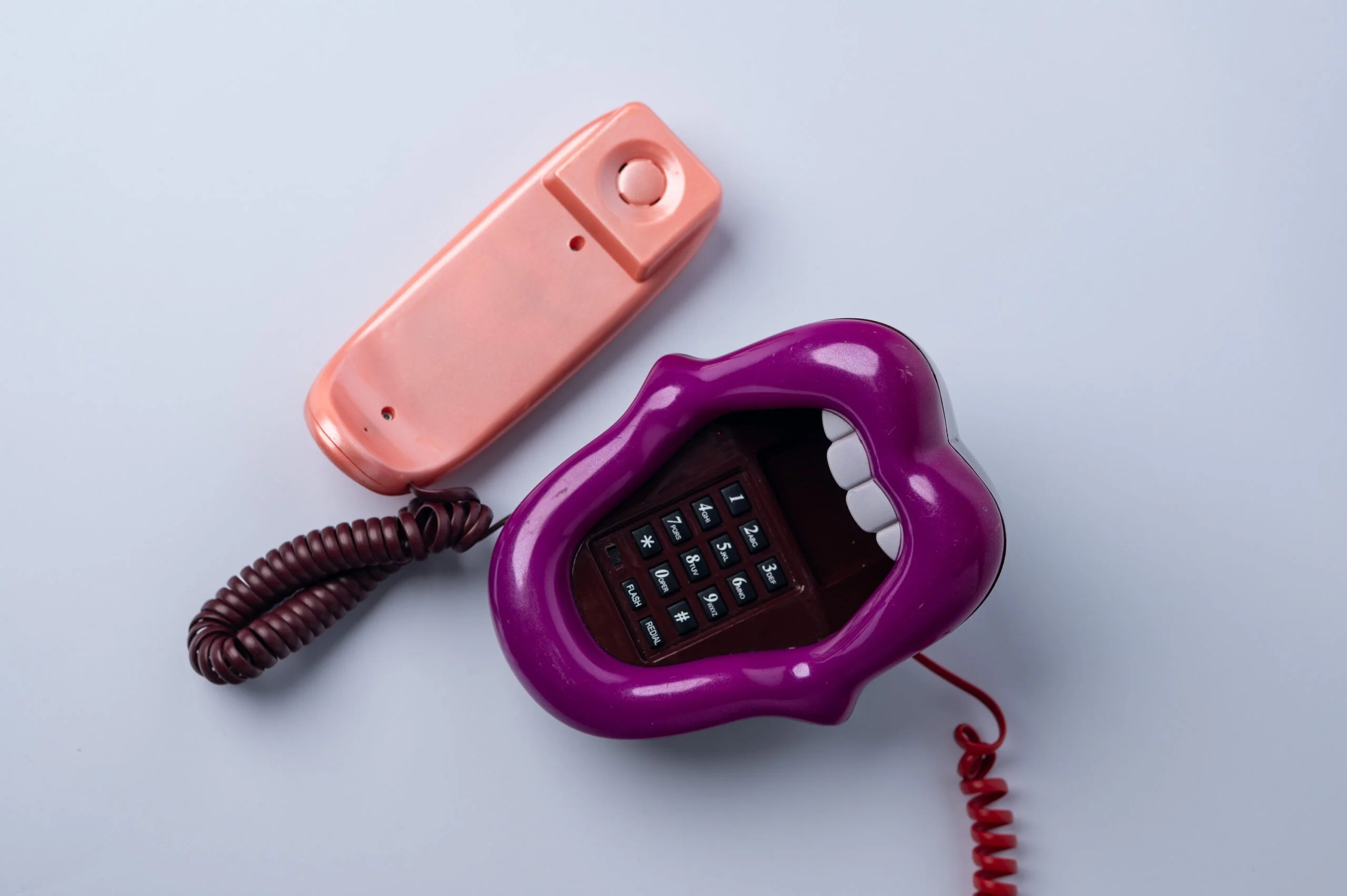 1990s pop art ‘Rolling stone’ novelty telephone