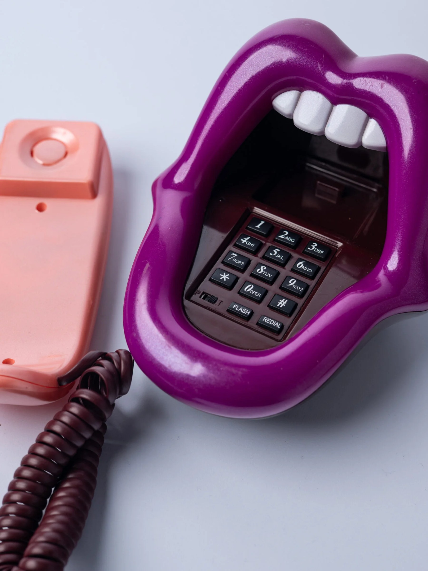1990s pop art ‘Rolling stone’ novelty telephone