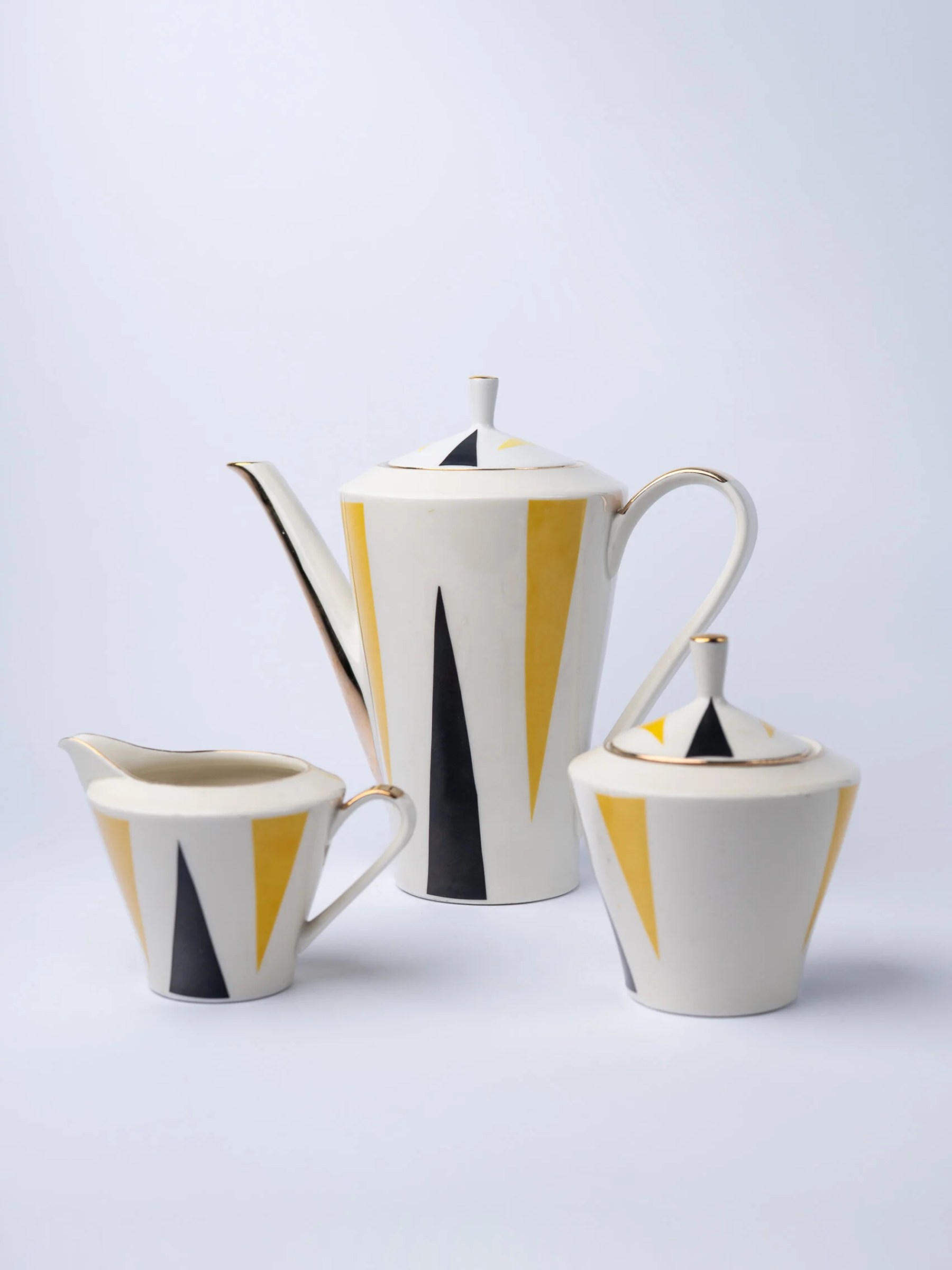 1960s ‘Schumann, Bavaria’ MCM atomic 3-piece tea set