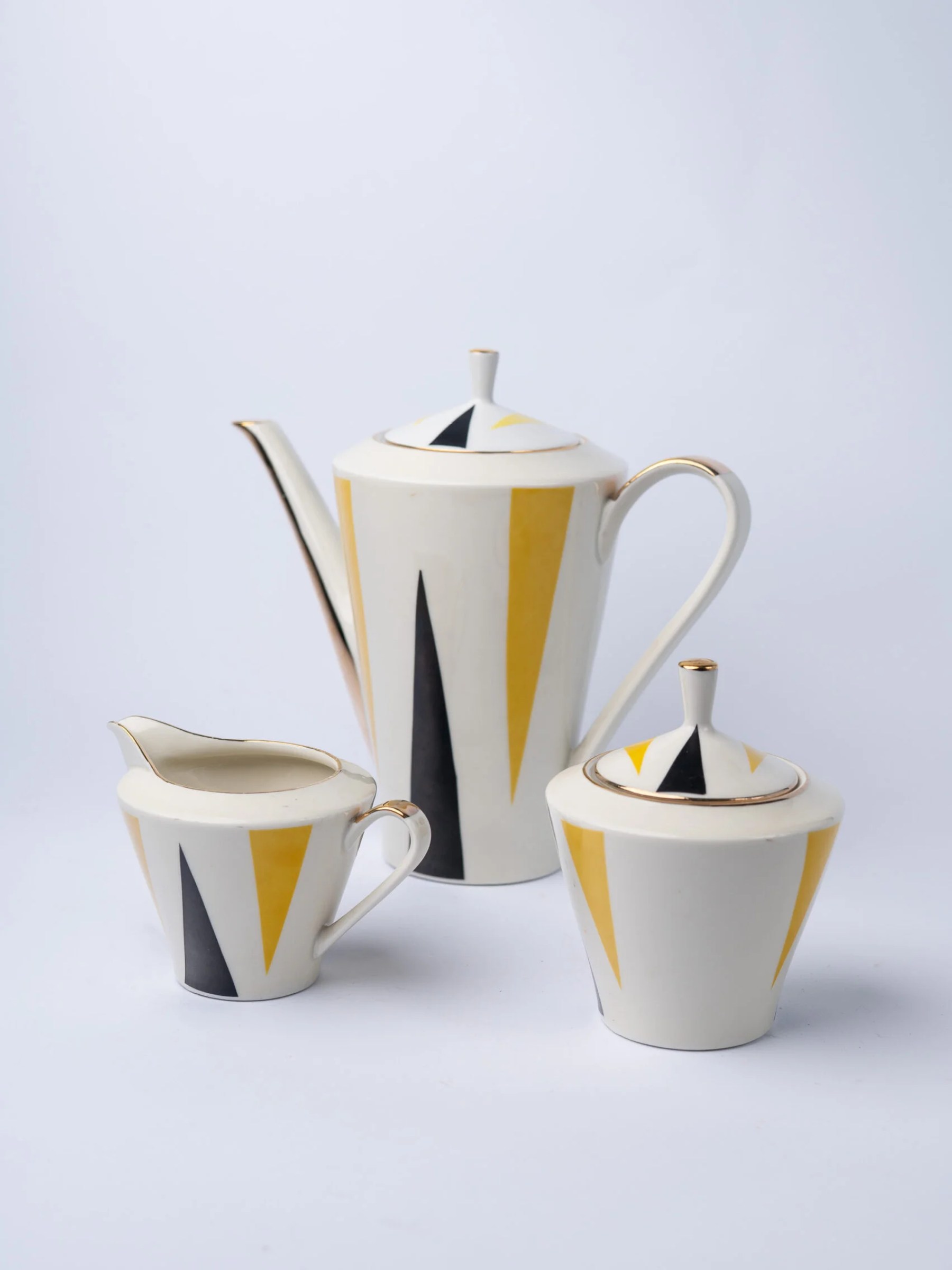 1960s ‘Schumann, Bavaria’ MCM atomic 3-piece tea set