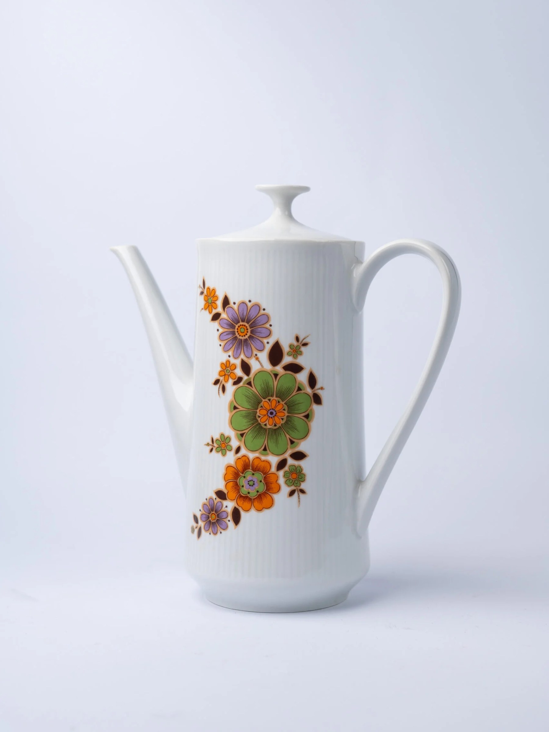 1970s MCM floral design 3-piece tea set
