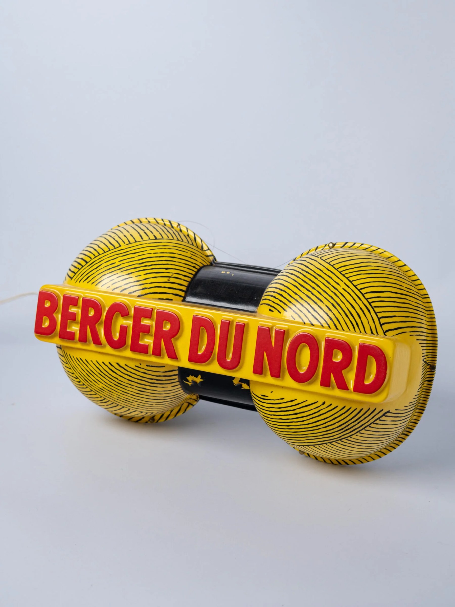 1960s ‘Berger Du Nord’ yarn advertising lamp