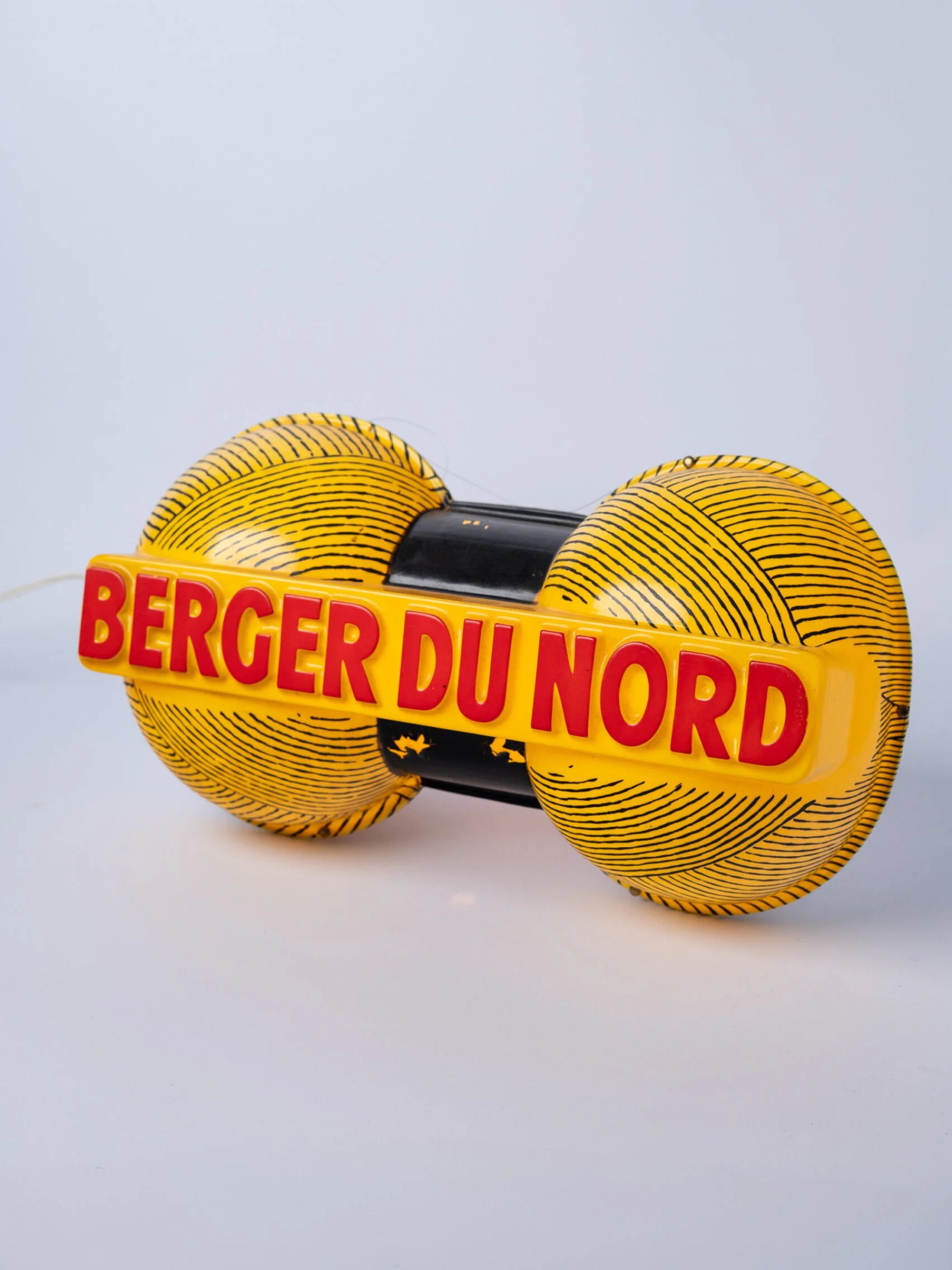 1960s ‘Berger Du Nord’ yarn advertising lamp