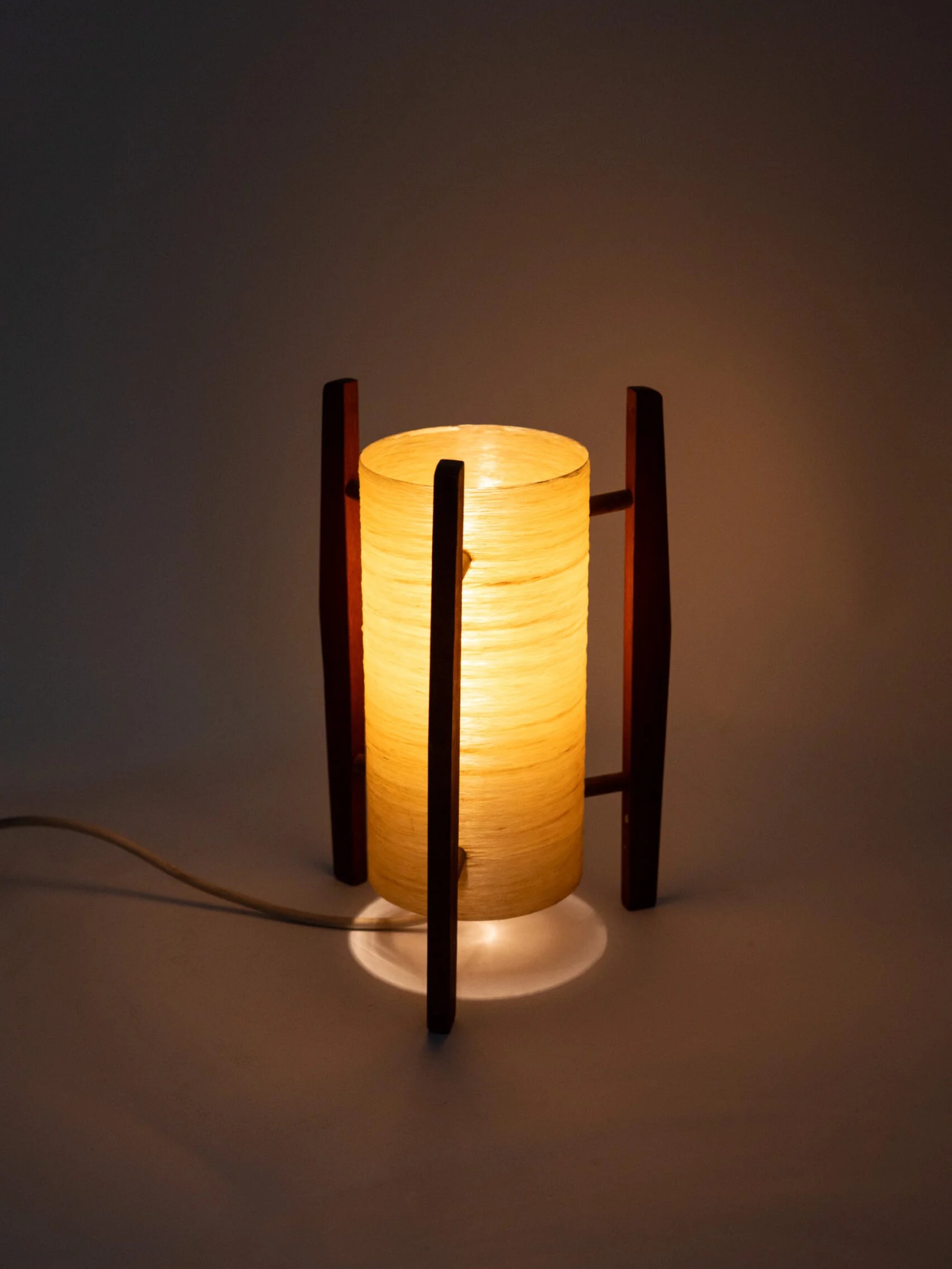 1960s rare Mid-Century Modern rocket table lamp