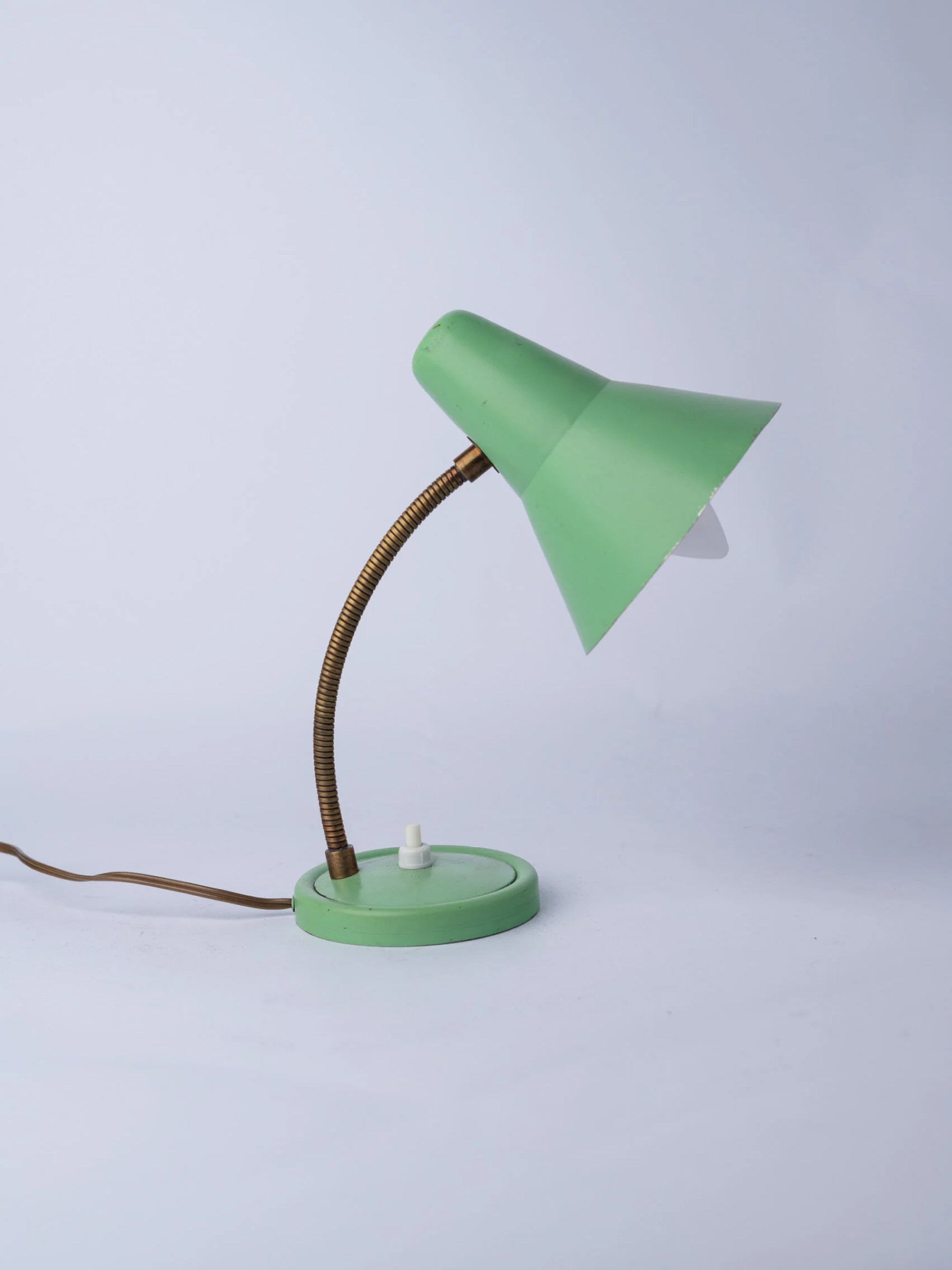 1950s ‘Soleil’ gooseneck bedside lamp