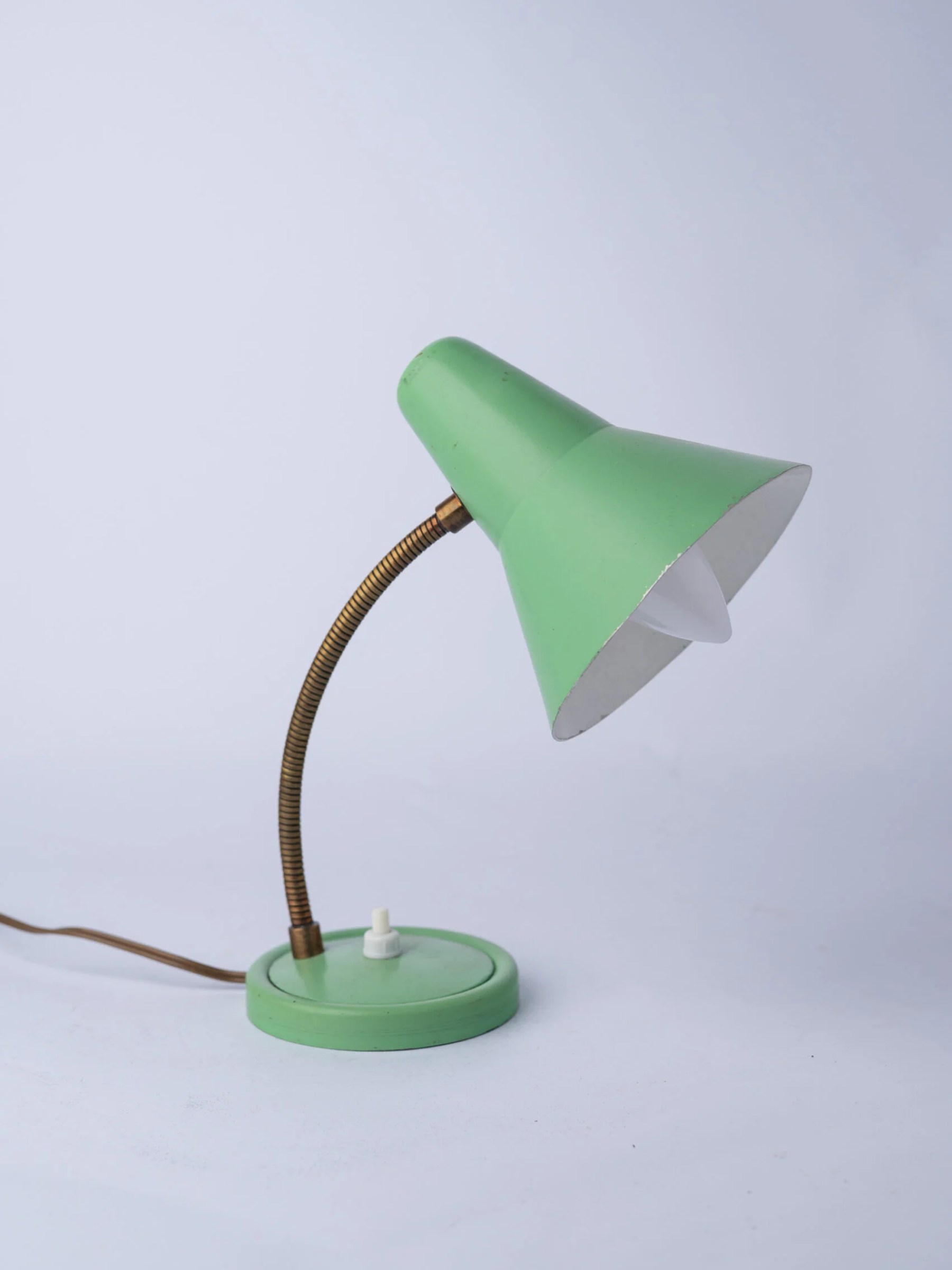 1950s ‘Soleil’ gooseneck bedside lamp