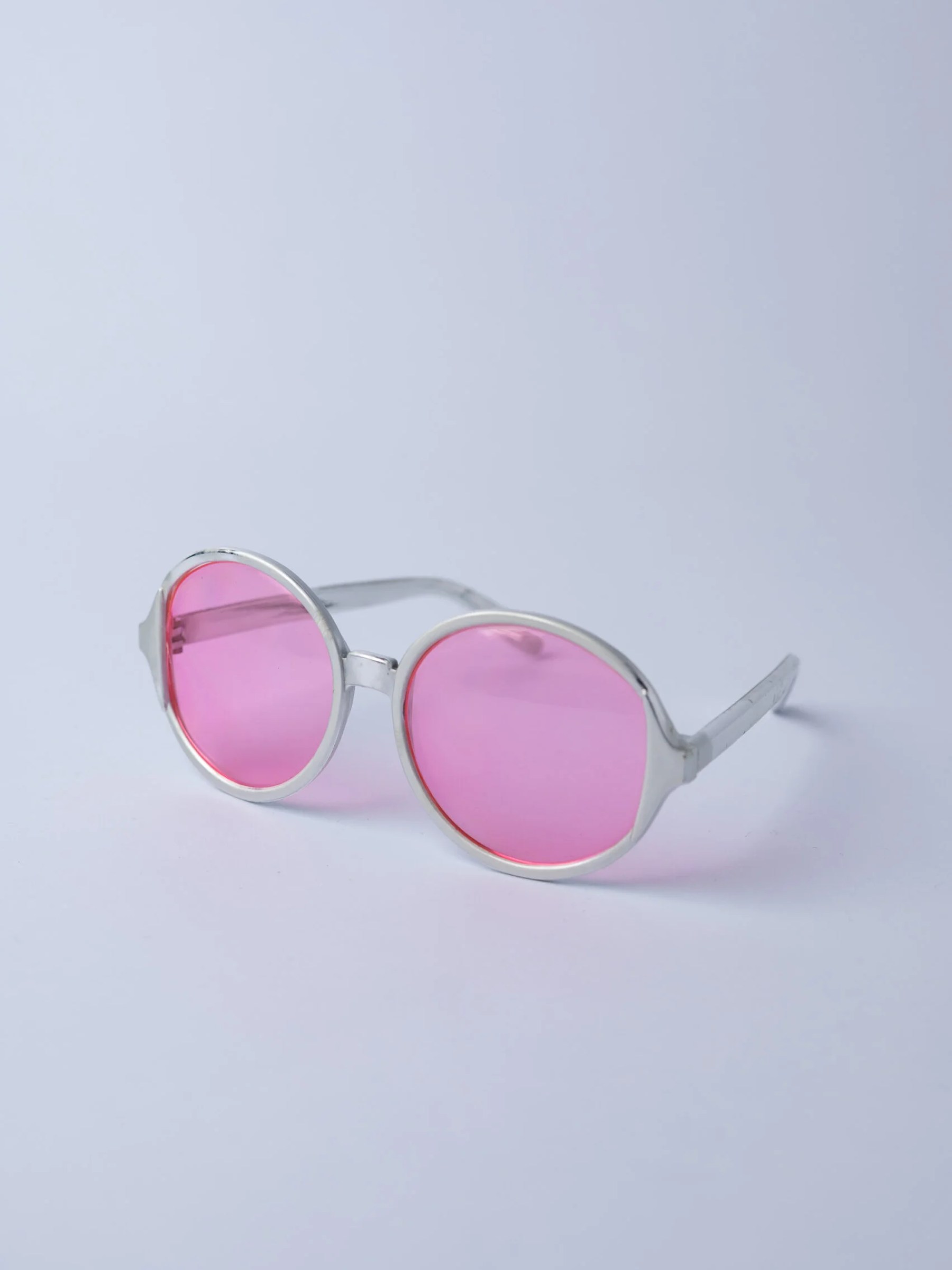 1960s Pop Art silver/pink sunglasses