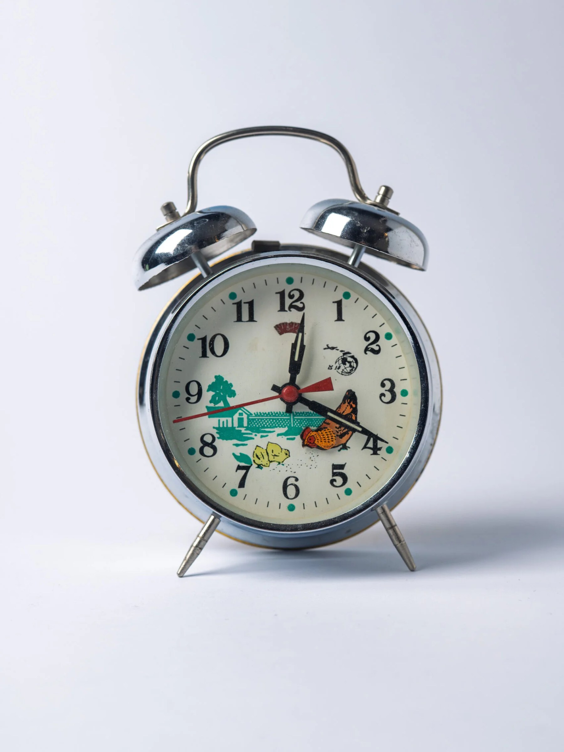 1960s Mid-Century Modern hen table clock