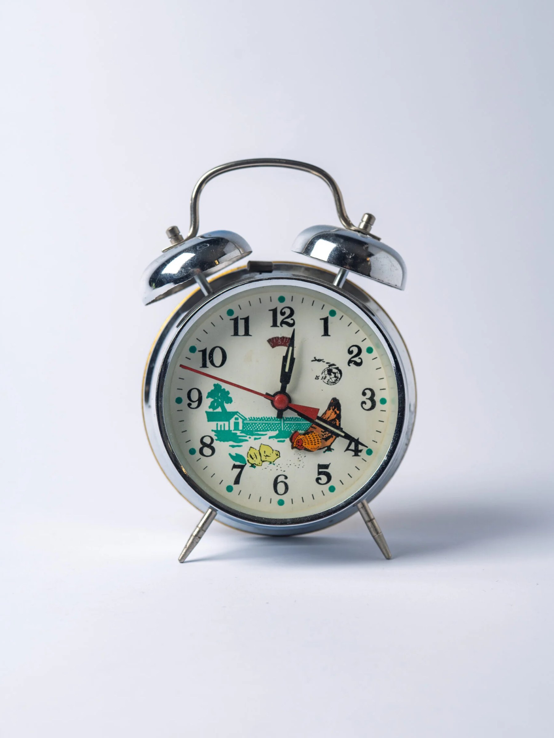 1960s Mid-Century Modern hen table clock