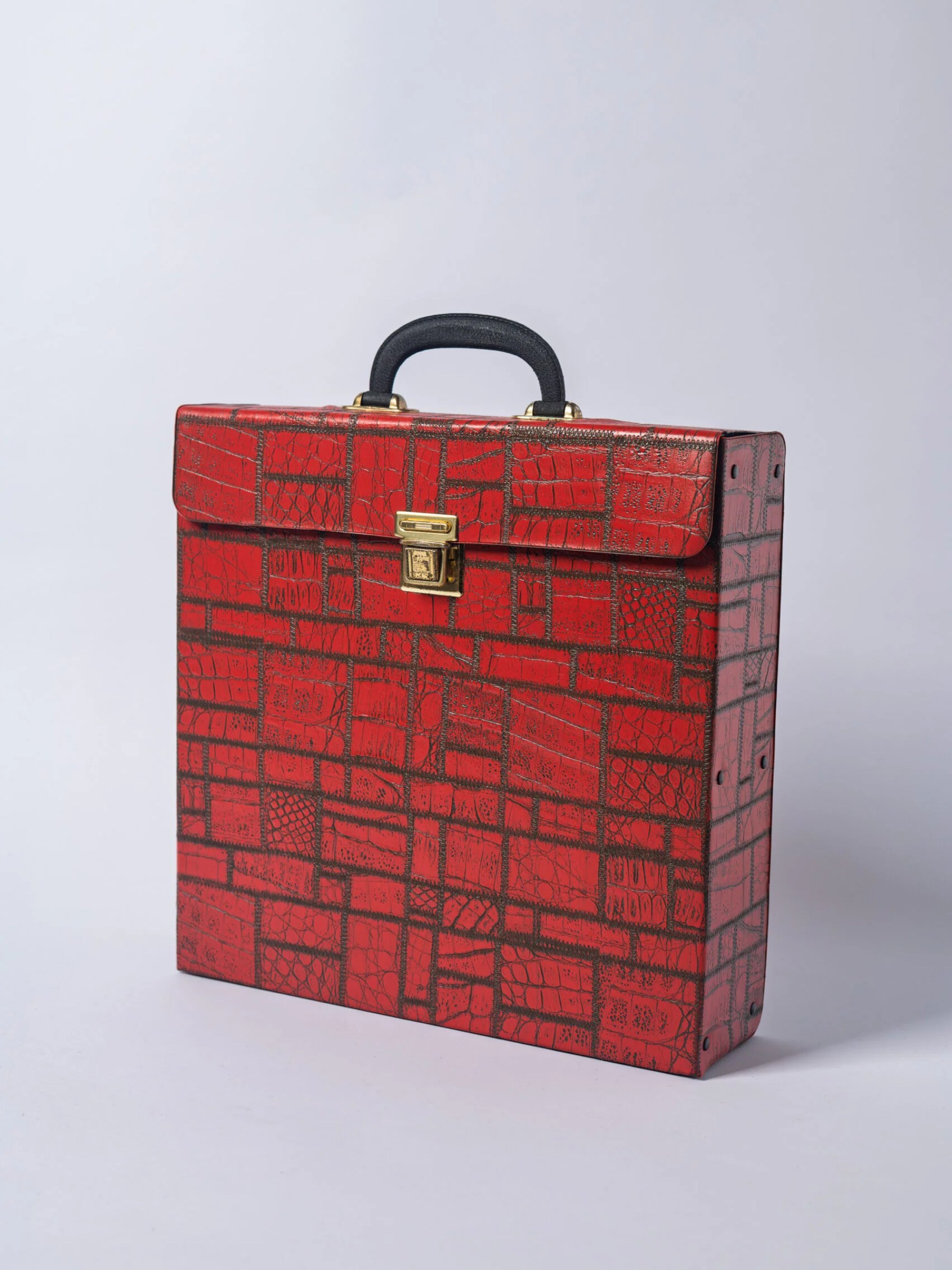 1960s Mid-Century Modern 33rpm record carrying case /storage box