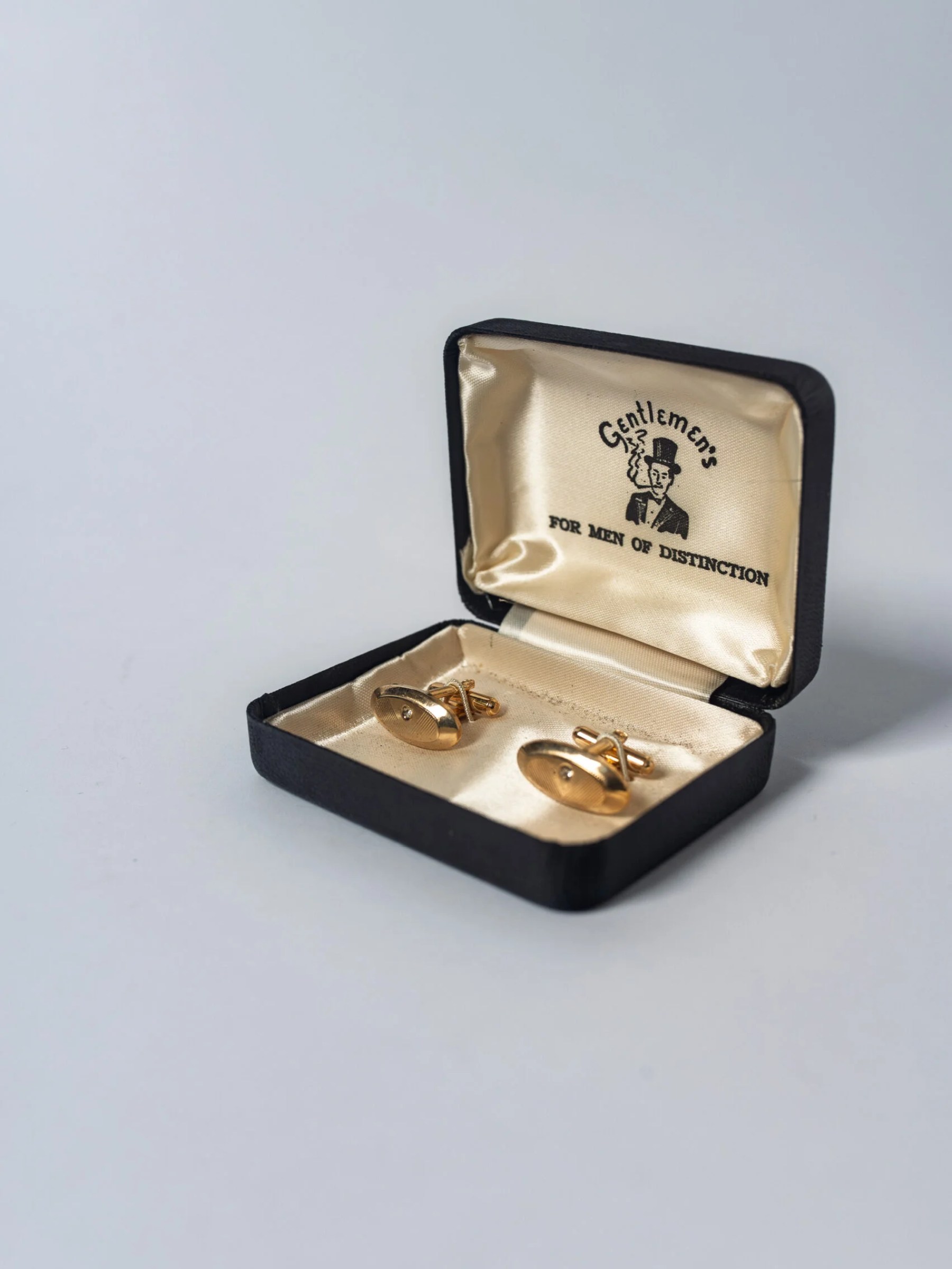 1960s ‘atomic’ Mid-Century Modern men’s cufflinks in original box