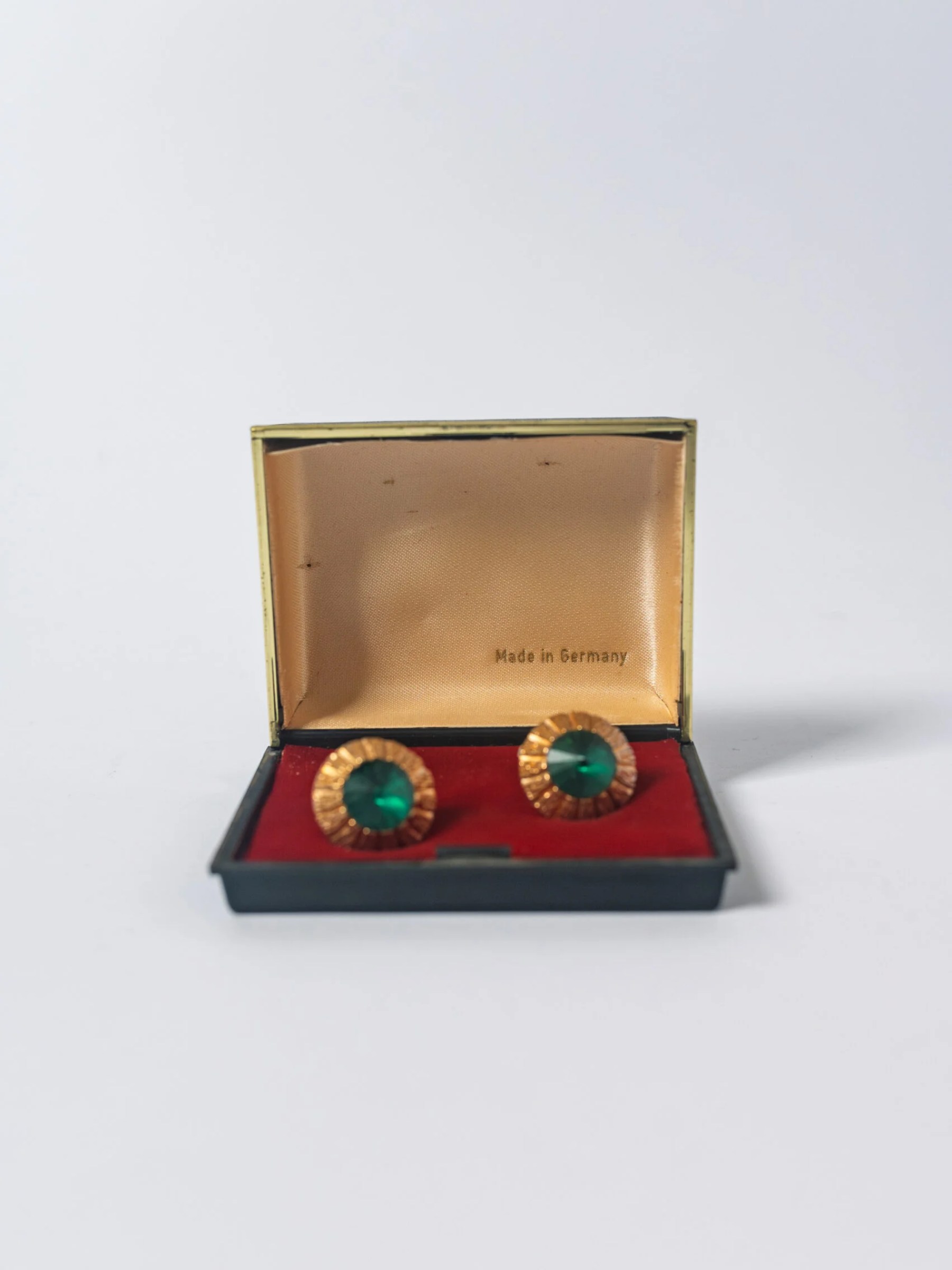 1960s Mid-Century Modern men’s cufflinks in original box