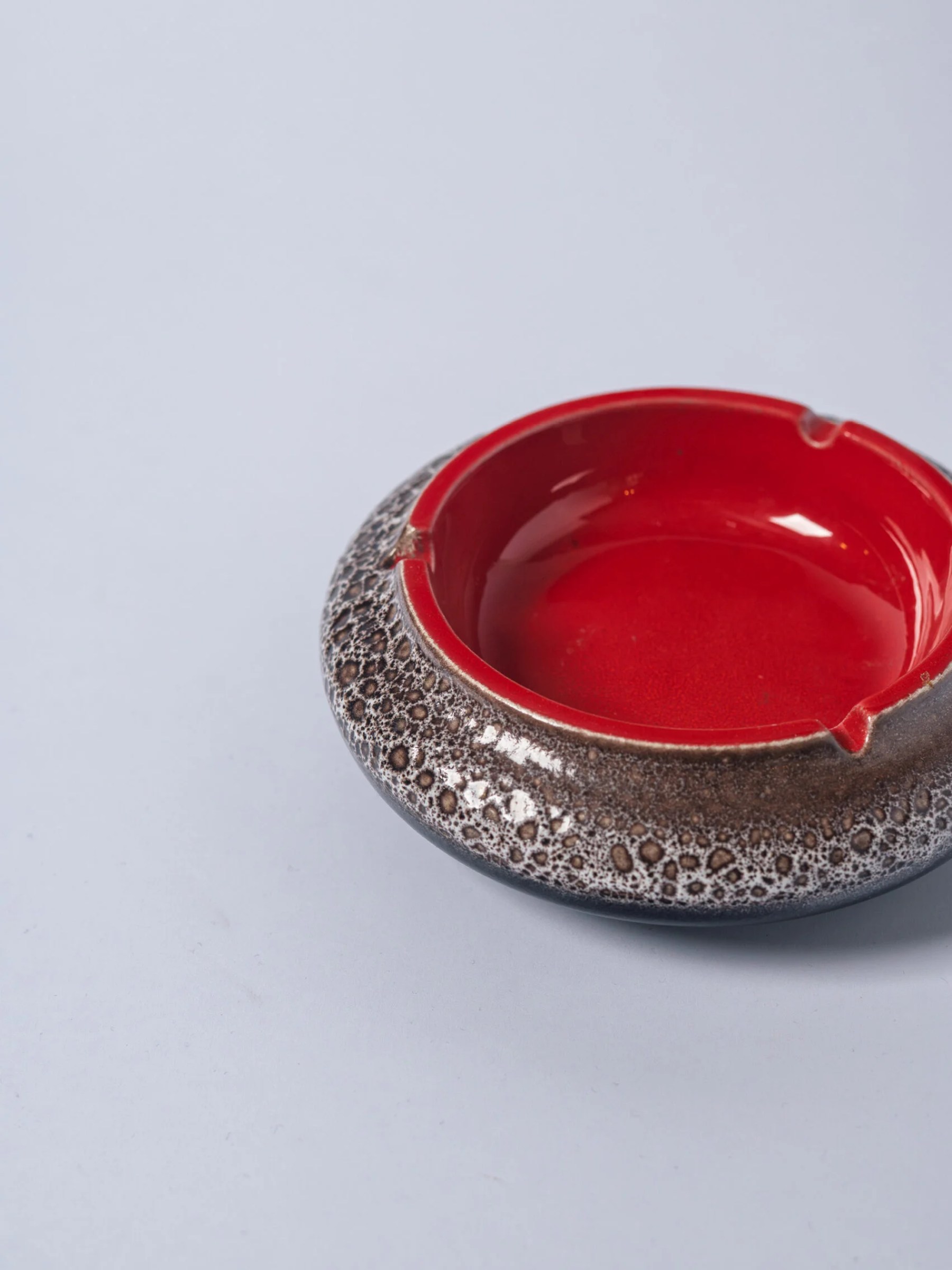 1960s ‘Fat Lava’ glazed ceramic ashtray