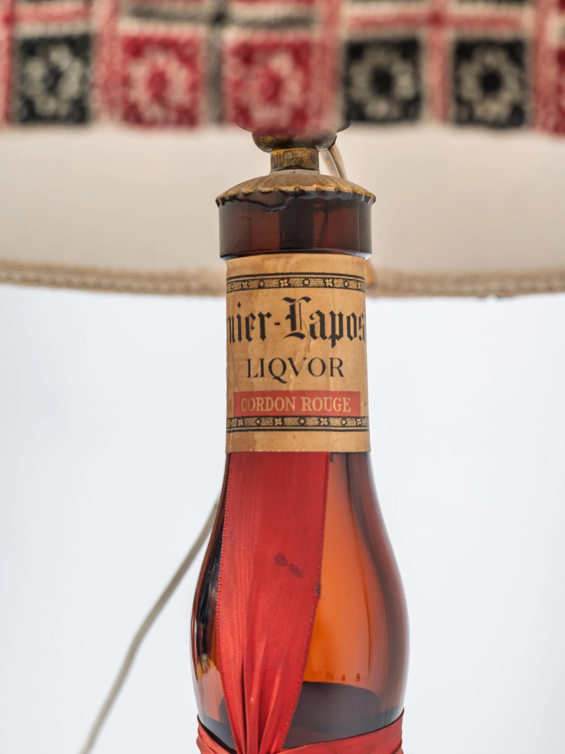 1960s MCM ‘Grand Marnier’ table lamp with original shade