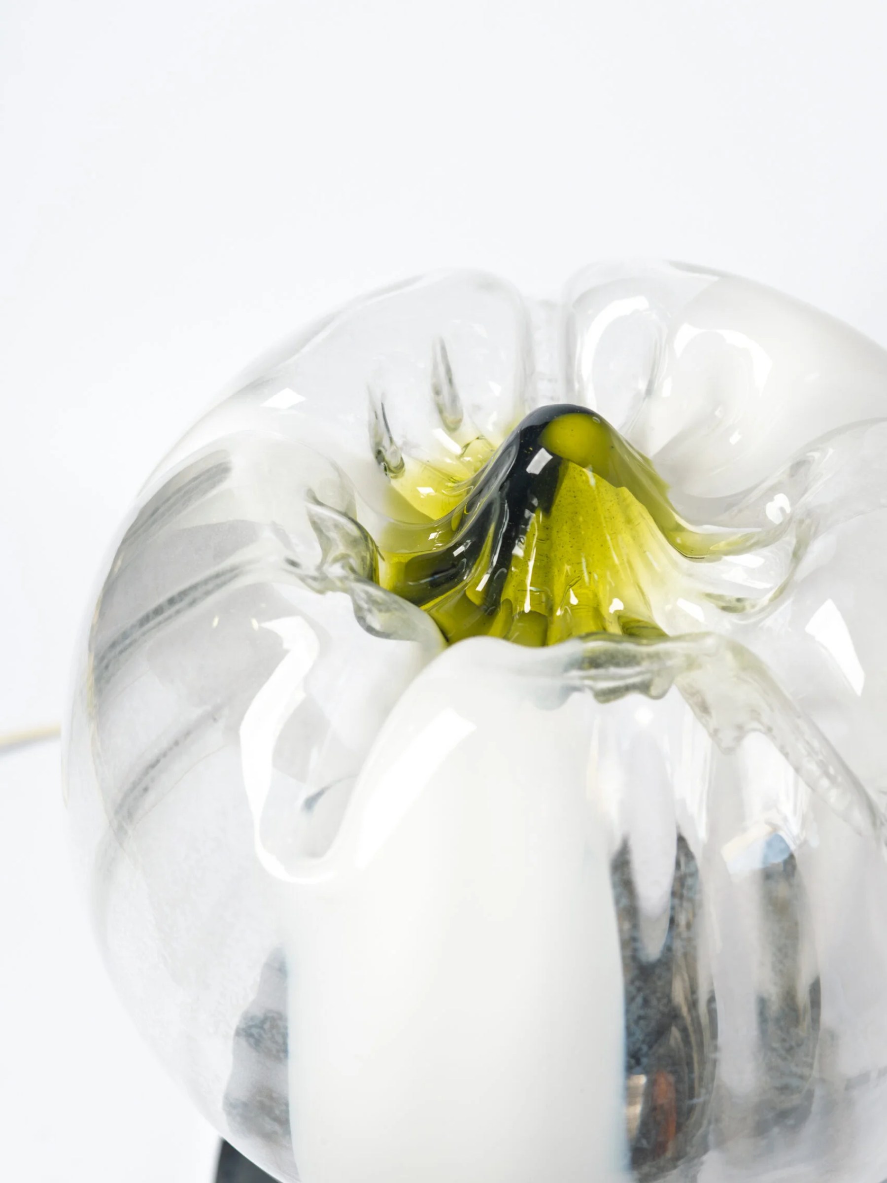 1970s space age ‘Jellyfish’ chrome & glass table lamp