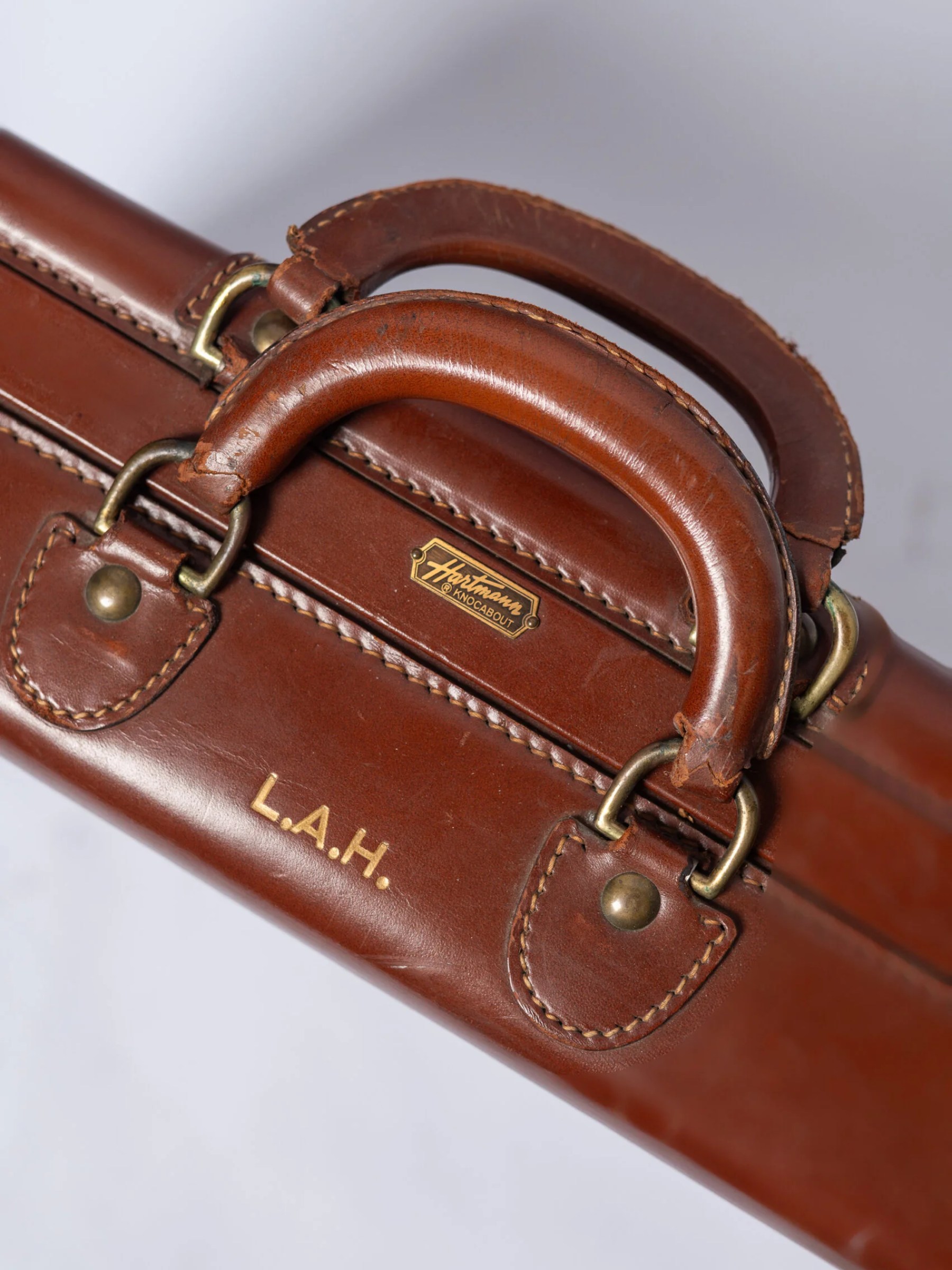 1950s ‘Hartmann’ leather suitcase